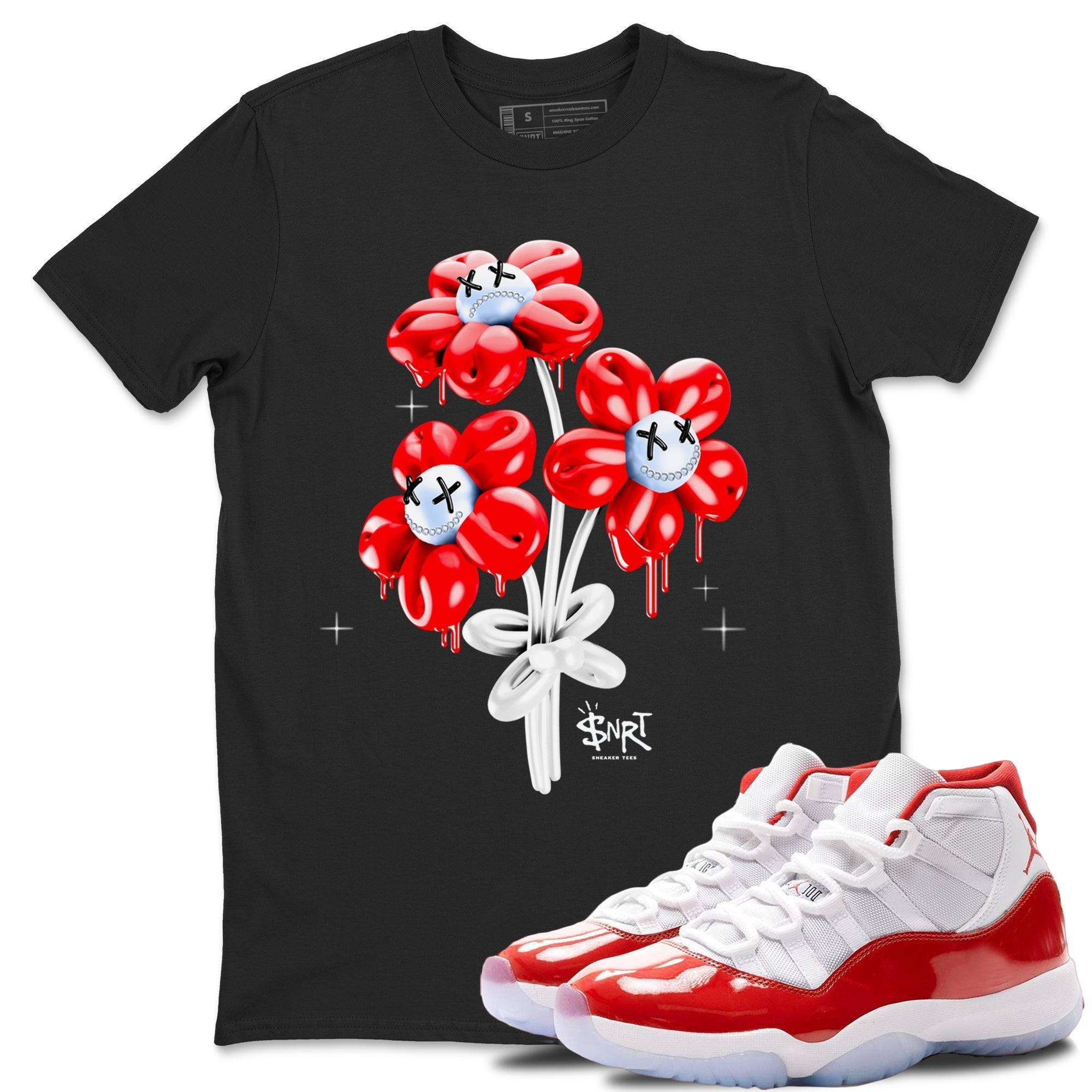 Balloon Bouquet snkmatch Tees - Air Jordan 11 Cherry