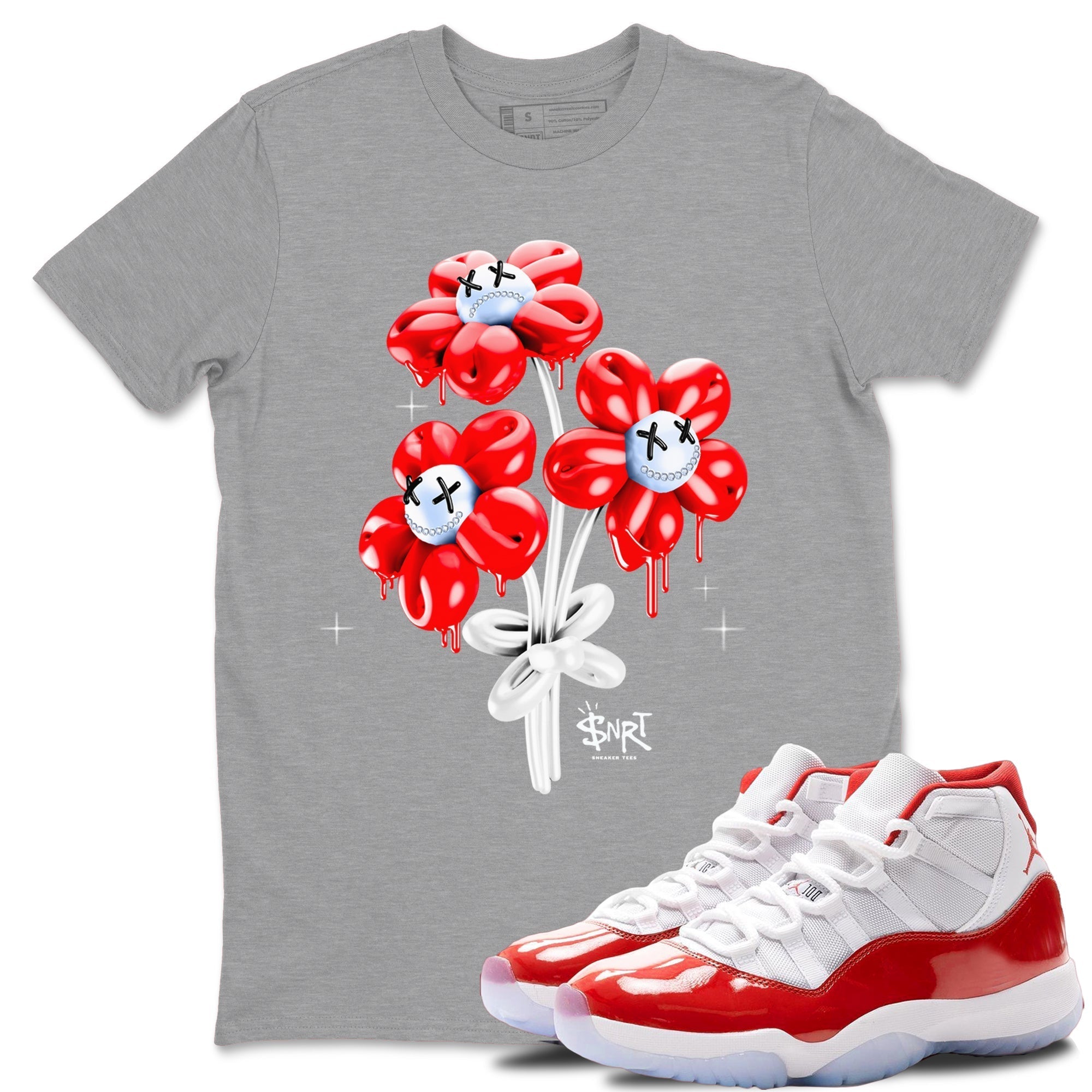 Balloon Bouquet snkmatch Tees - Air Jordan 11 Cherry