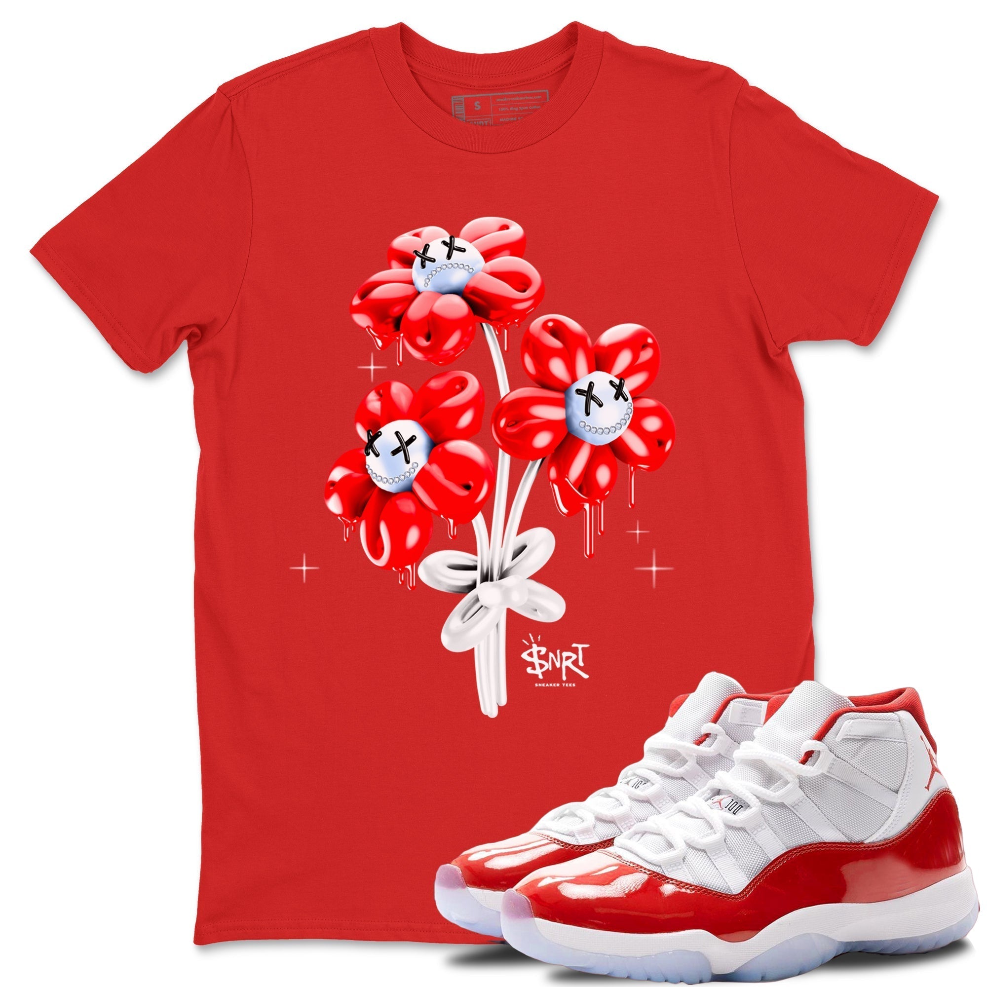 Balloon Bouquet snkmatch Tees - Air Jordan 11 Cherry