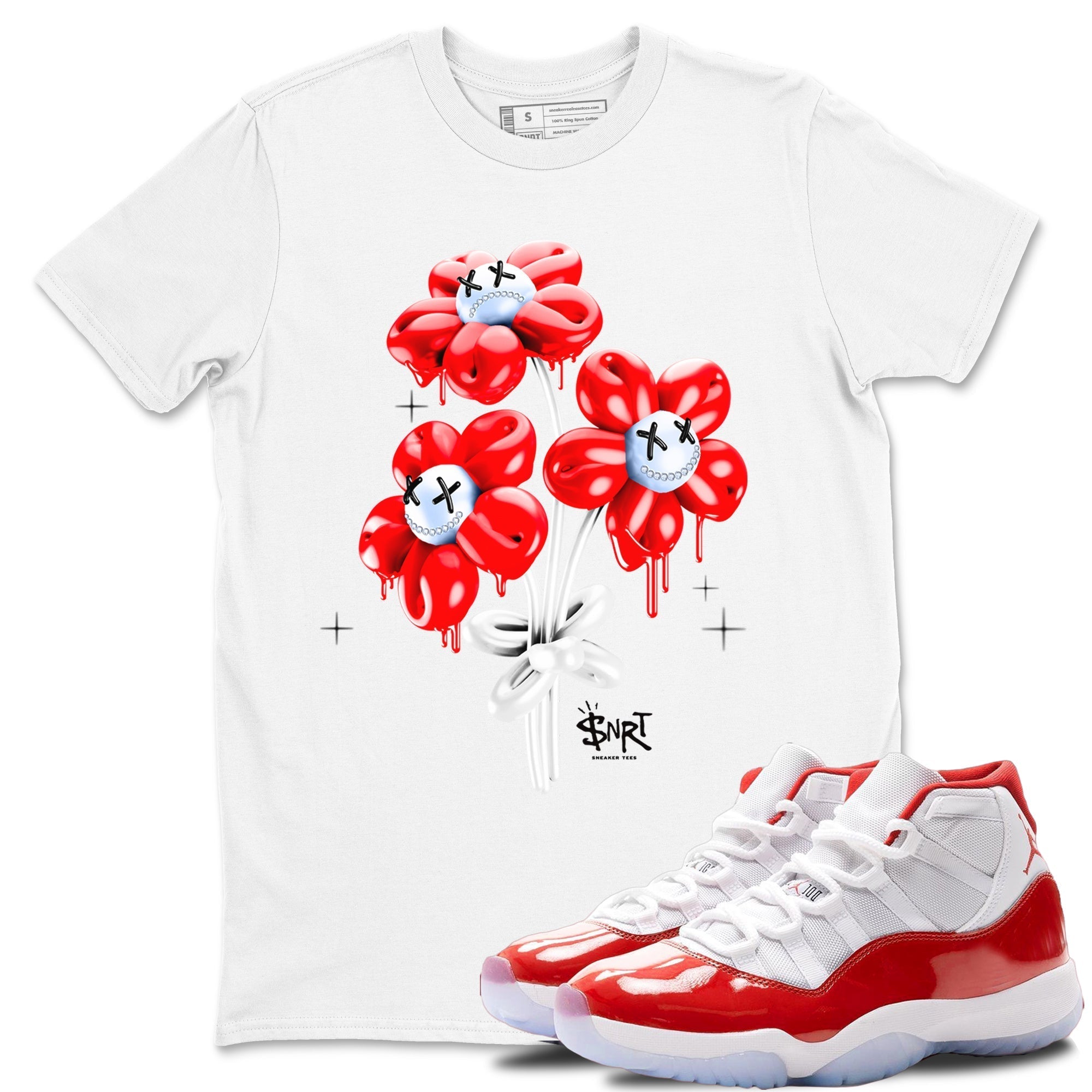 Balloon Bouquet snkmatch Tees - Air Jordan 11 Cherry