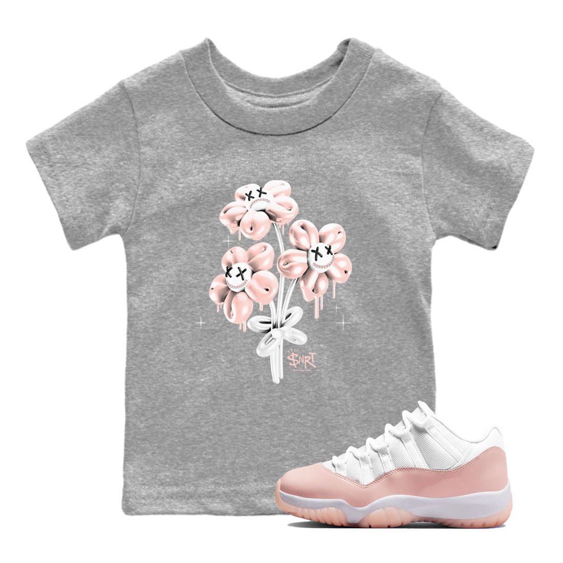 Balloon Bouquet snkmatch Tees Kids - Air Jordan 11 Legend Pink