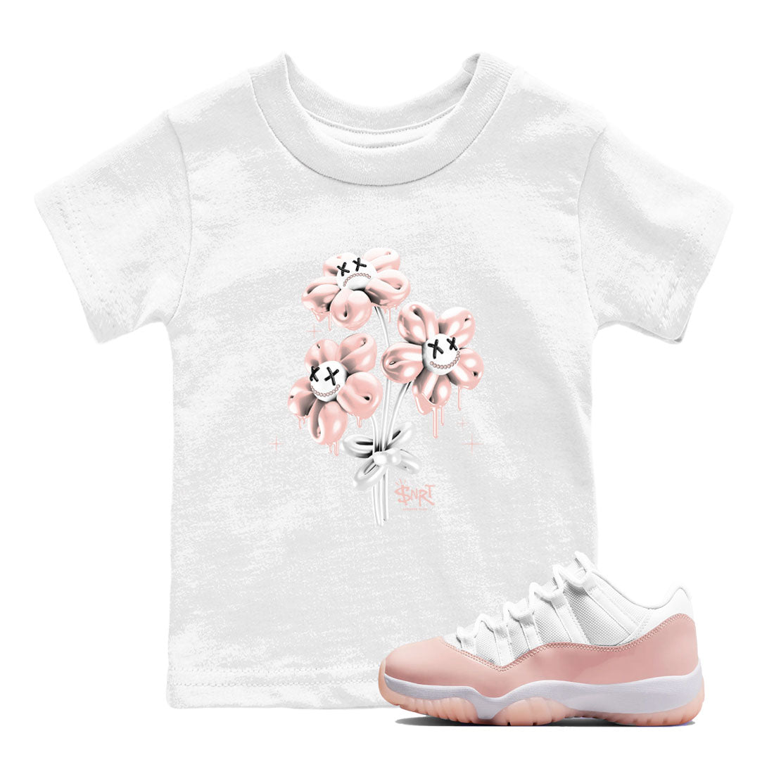 Balloon Bouquet snkmatch Tees Kids - Air Jordan 11 Legend Pink