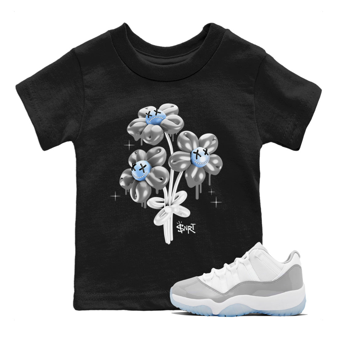 balloon bouquet Kids Tops - Air Jordan 11 White Cement