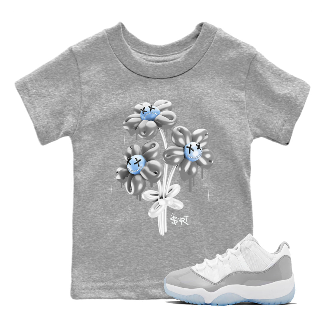 balloon bouquet Kids Tops - Air Jordan 11 White Cement