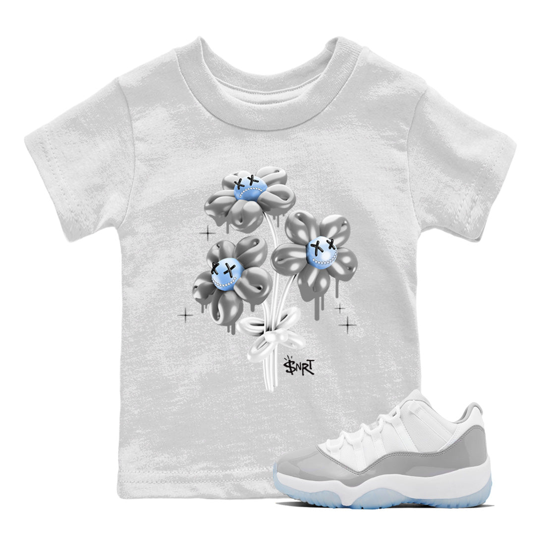 balloon bouquet Kids Tops - Air Jordan 11 White Cement
