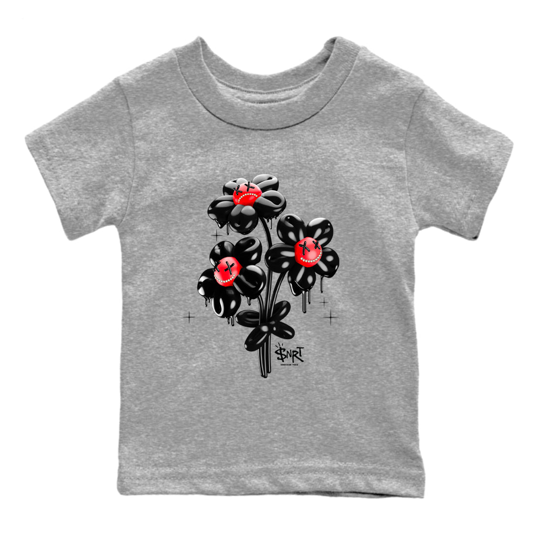Balloon Bouquet snkmatch Tees Kids - Air Jordan 12 Flu Game