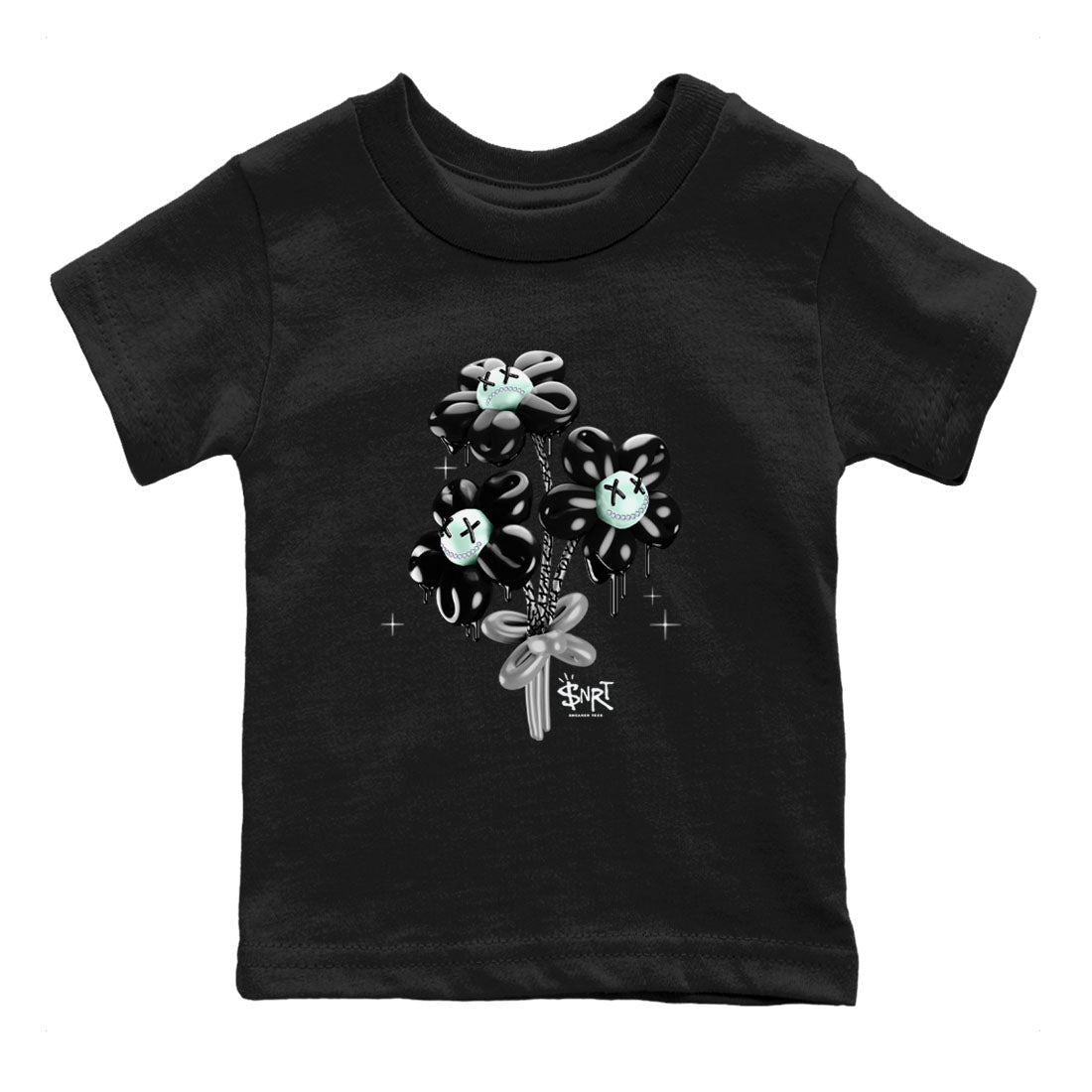 Balloon Bouquet snkmatch Tees Kids - Air Jordan 3 Green Glow