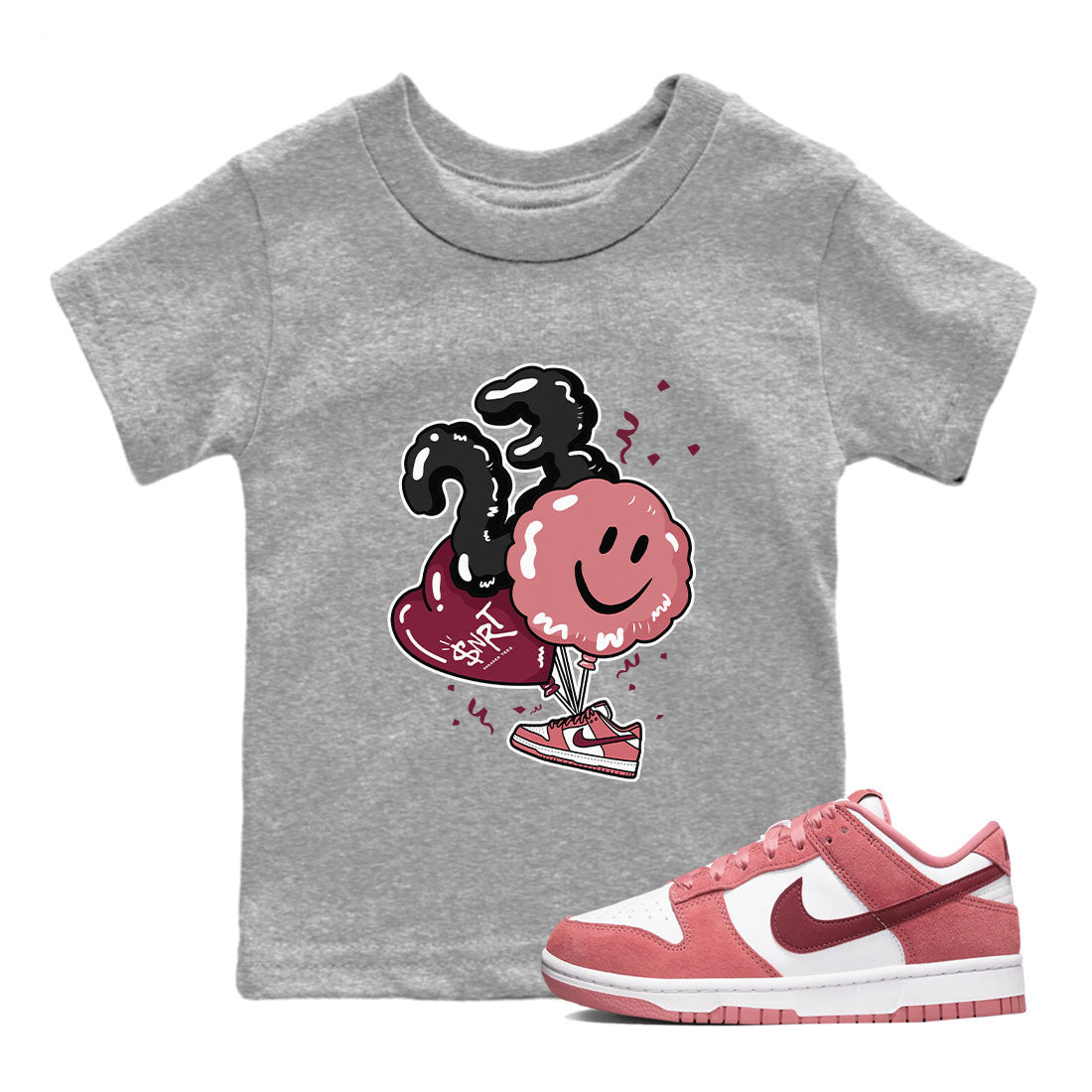 Balloon snkmatch Tees Kids - Dunk Valentines Day 2024