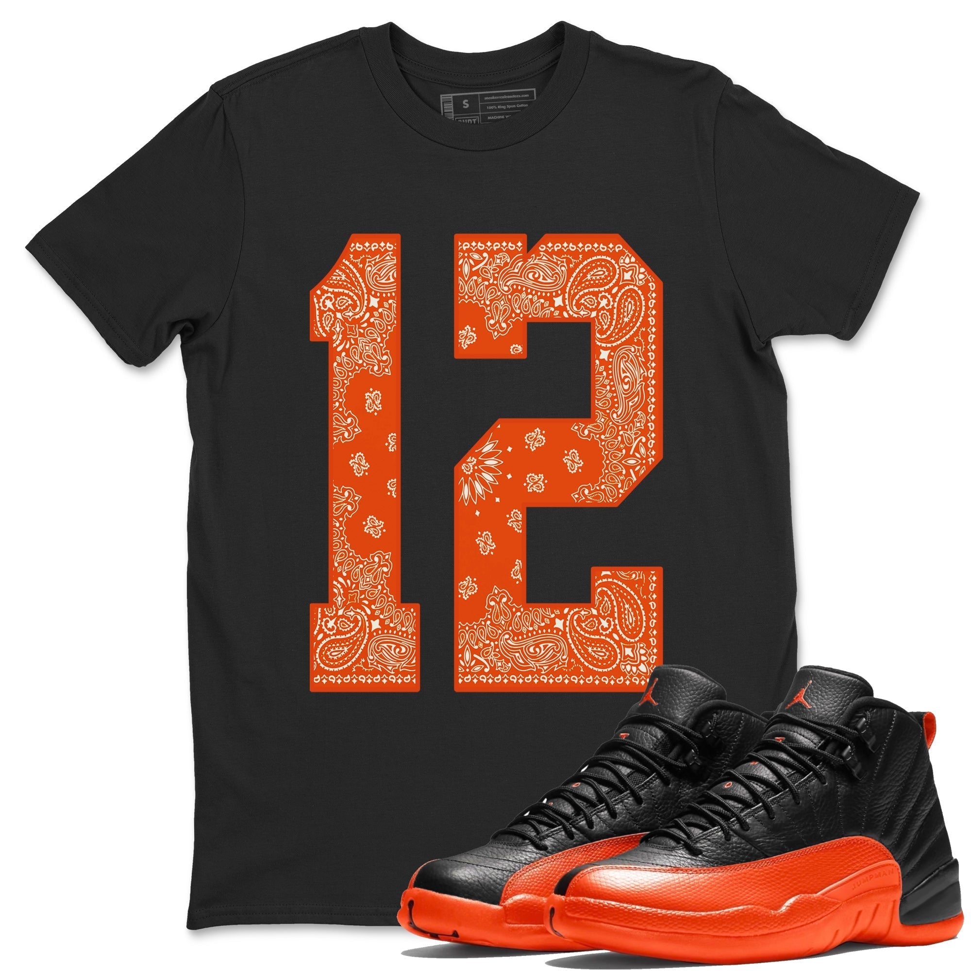 Bandana 12 Unisex Tops - Air Jordan 12 Brilliant Orange