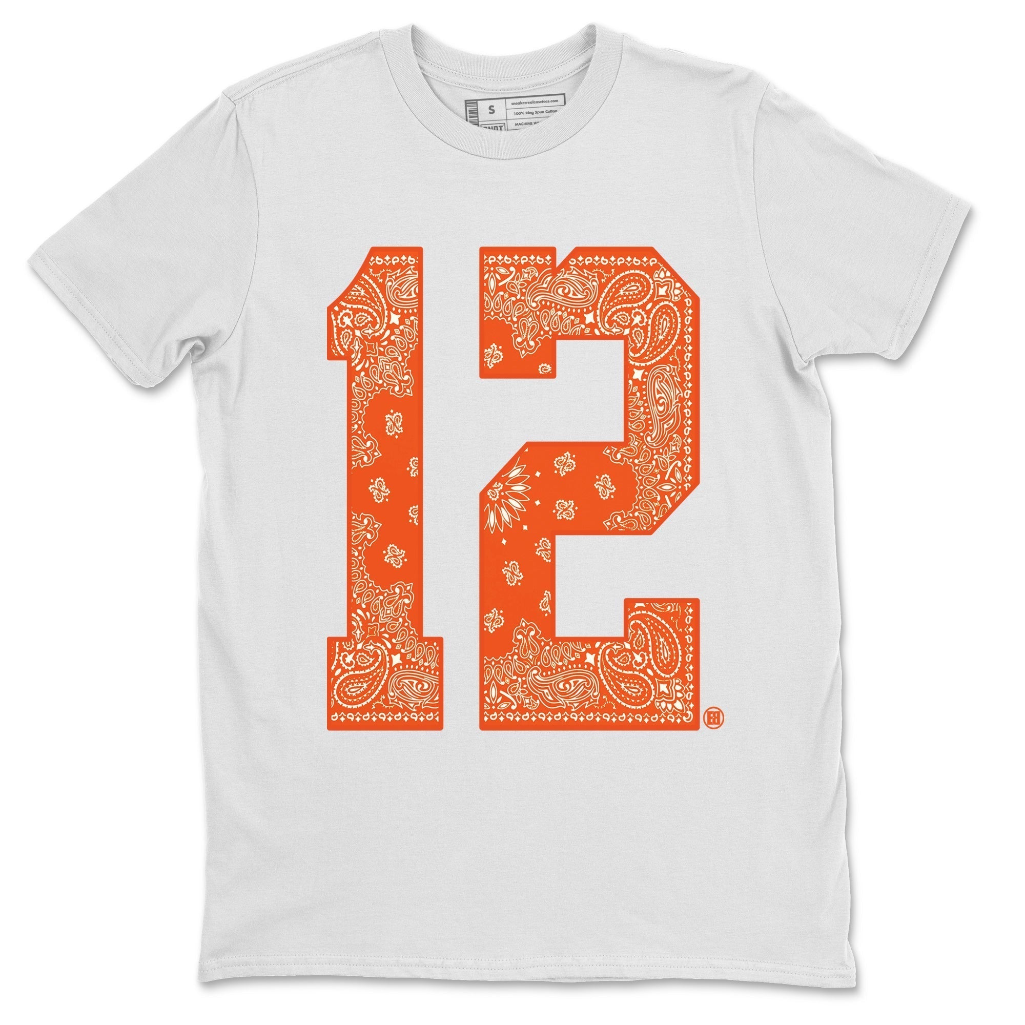 Bandana 12 Unisex Tops - Air Jordan 12 Brilliant Orange