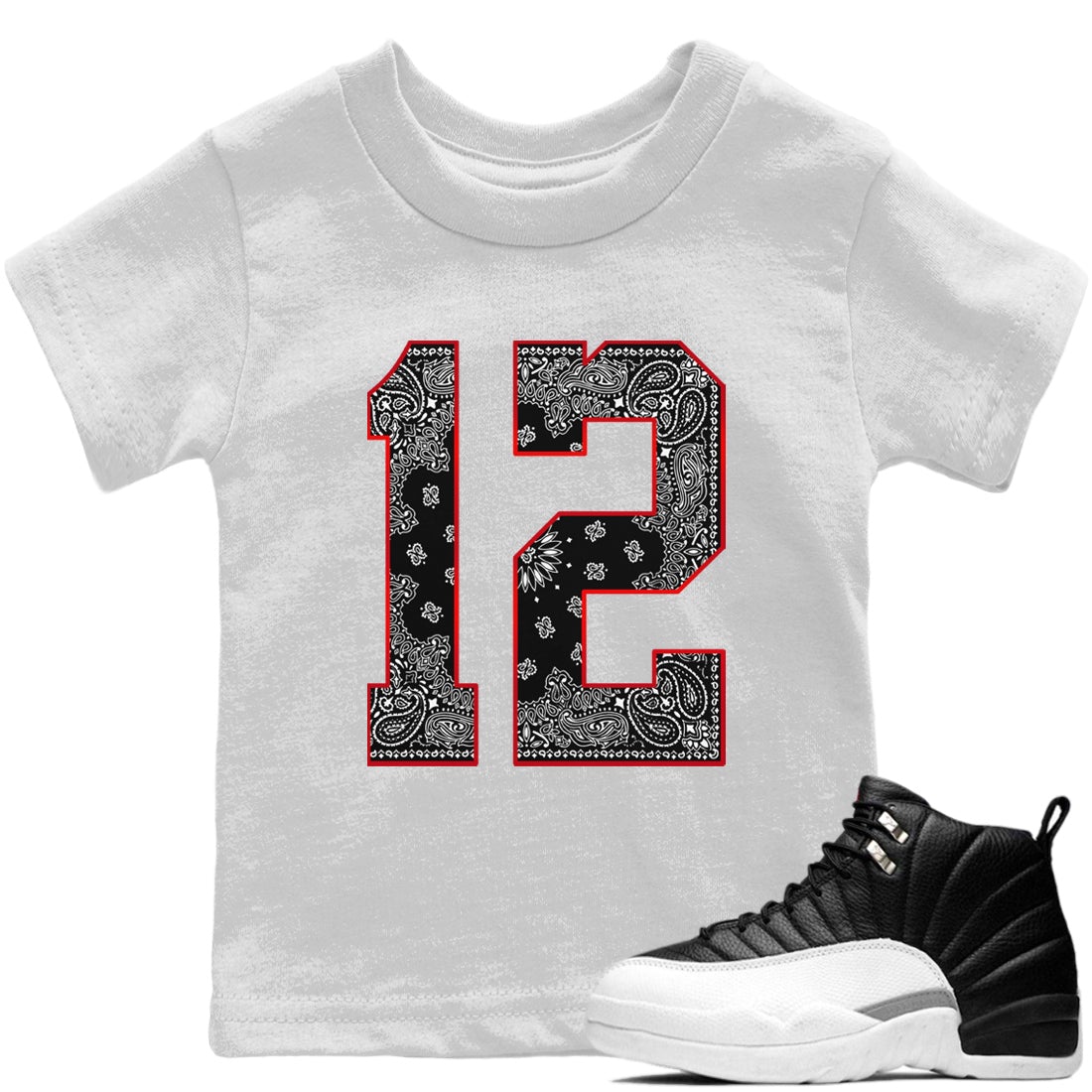 Bandana 12 Kids Tops - Air Jordan 12 Playoffs