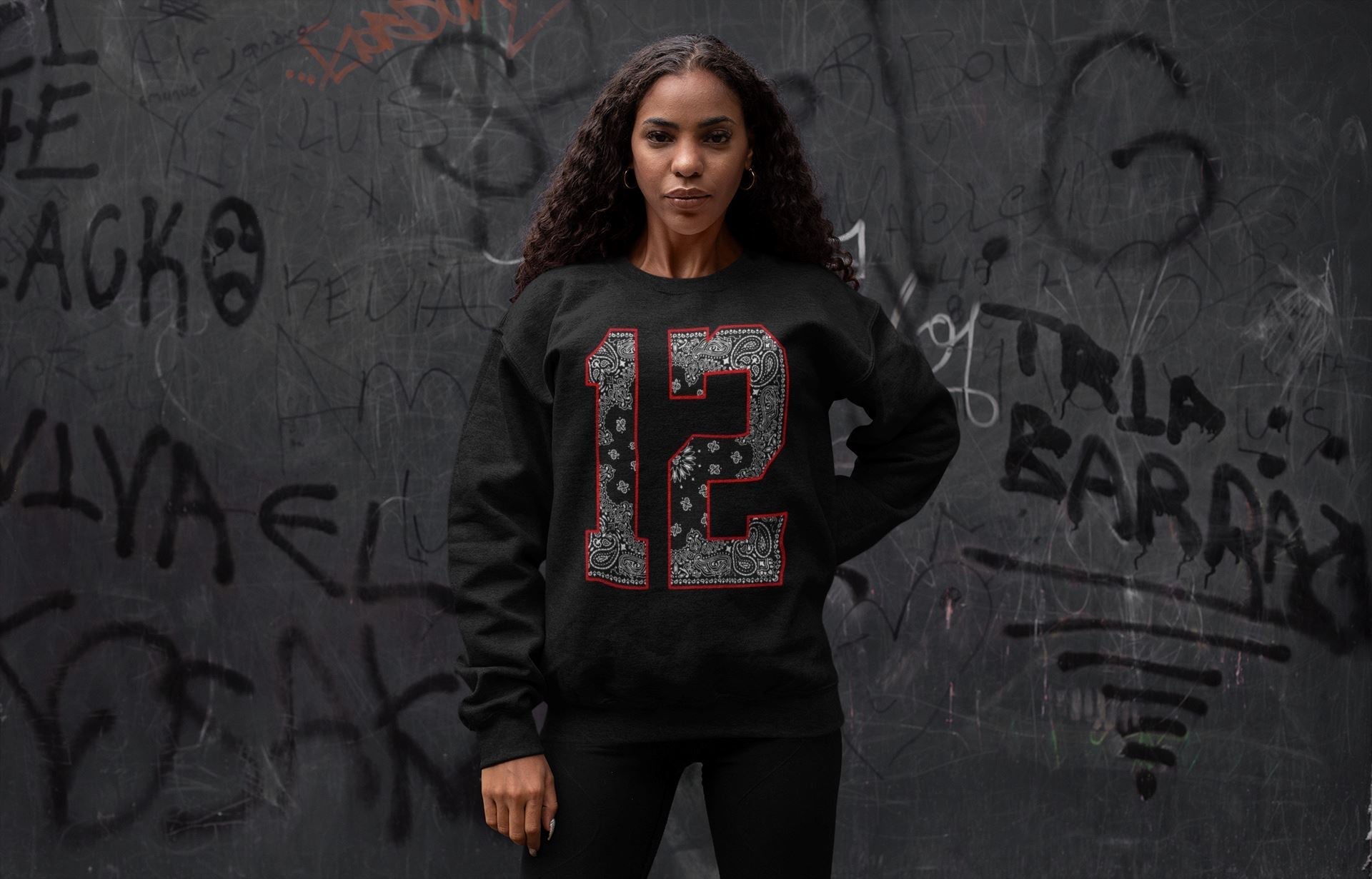 Bandana 12 Unisex Tops - Air Jordan 12 Playoffs