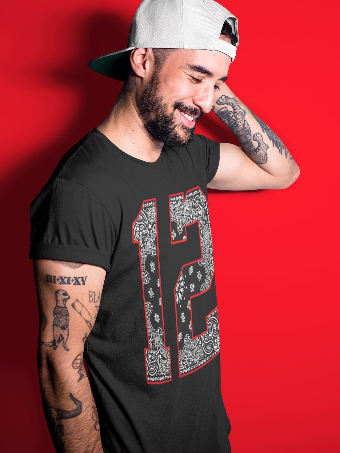 Bandana 12 Unisex Tops - Air Jordan 12 Playoffs