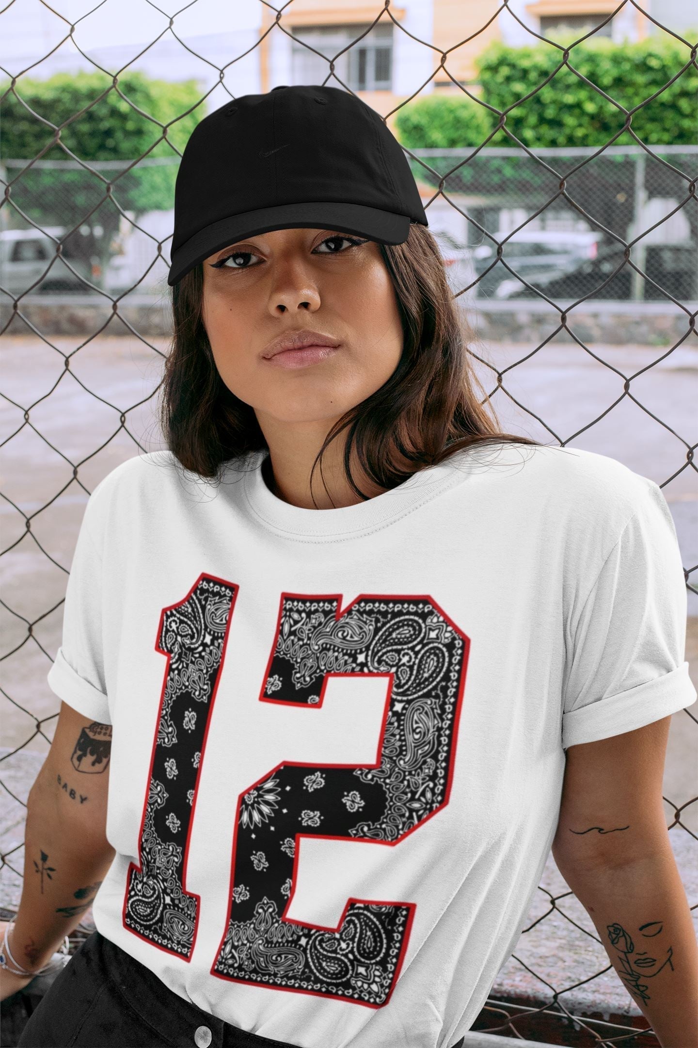 Bandana 12 Unisex Tops - Air Jordan 12 Playoffs