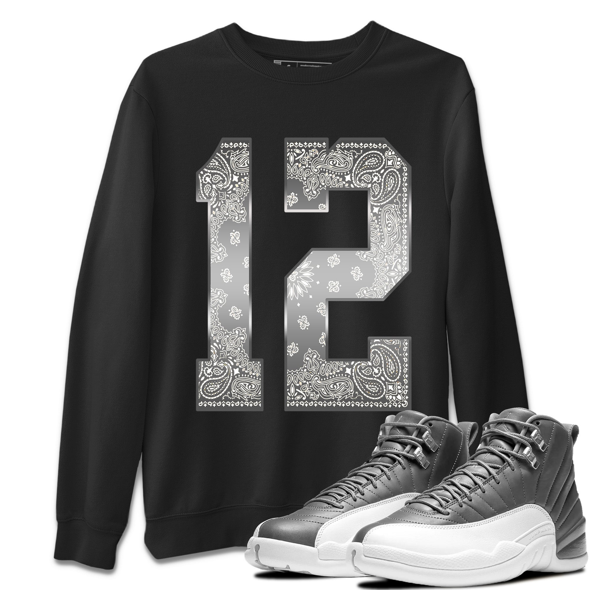 Bandana 12 Unisex Tops - Air Jordan 12 Stealth