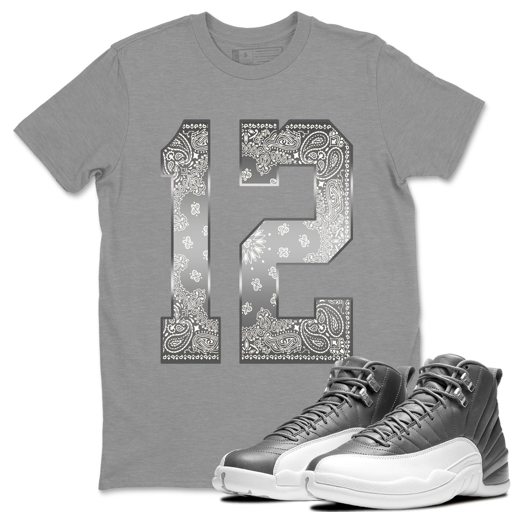 Bandana 12 Unisex Tops - Air Jordan 12 Stealth