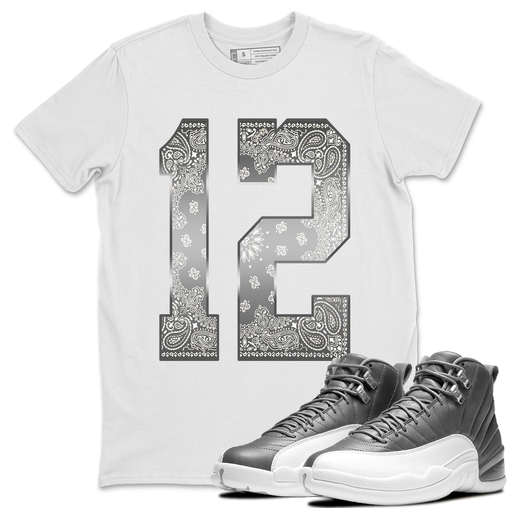 Bandana 12 Unisex Tops - Air Jordan 12 Stealth