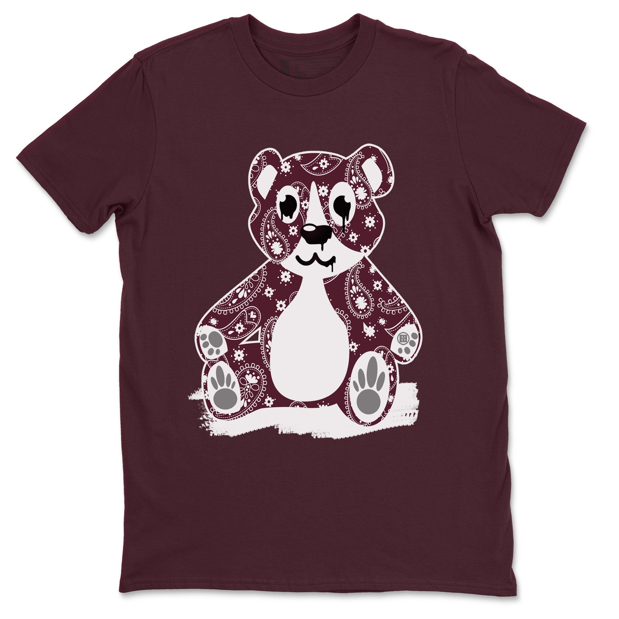 Bandana Bear Unisex Tops - Air Jordan 5 Burgundy
