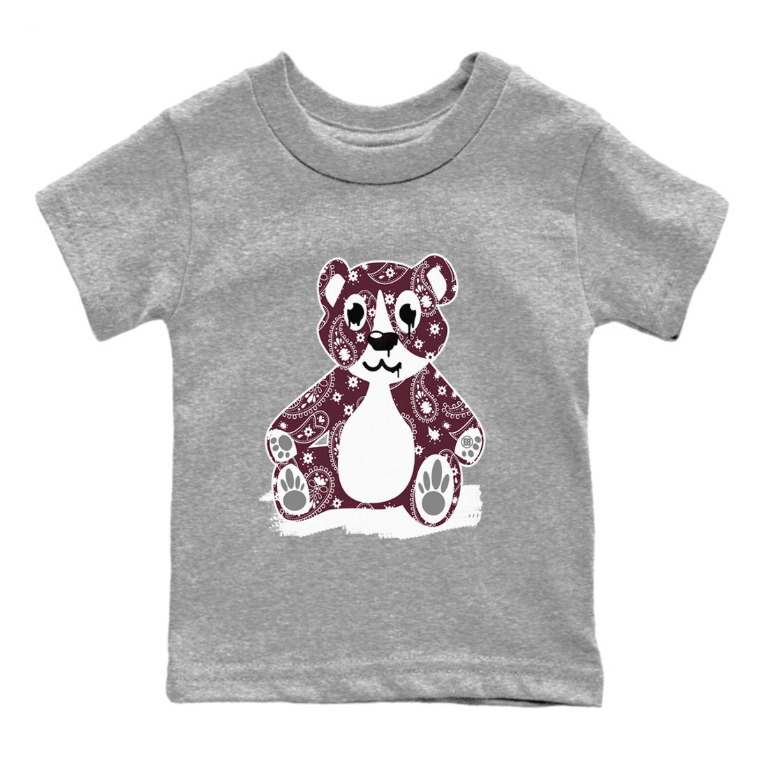 Bandana Bear Kids Tops - Air Jordan 5 Burgundy