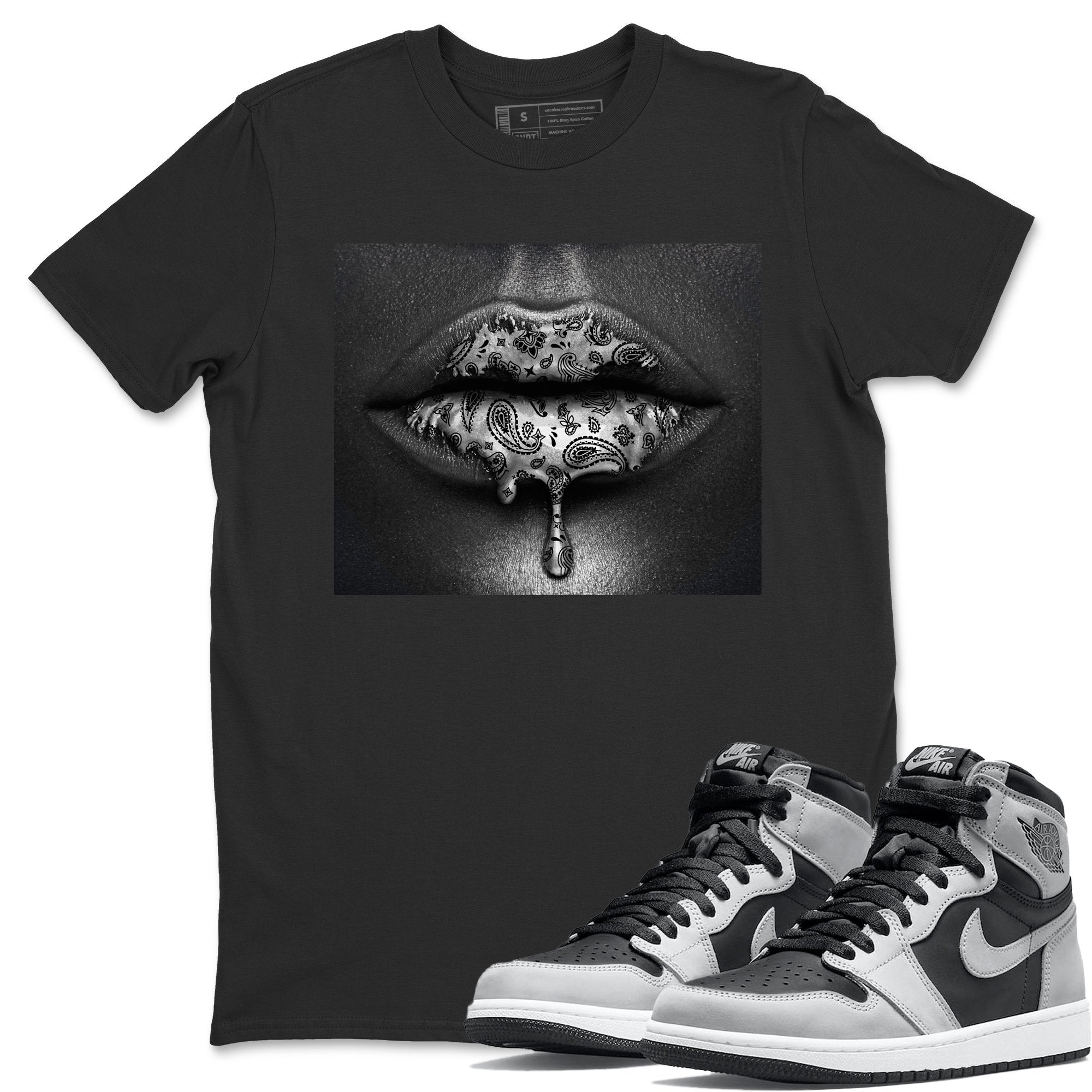 Bandana Lips Unisex Tops - Air Jordan 1 Shadow 2.0