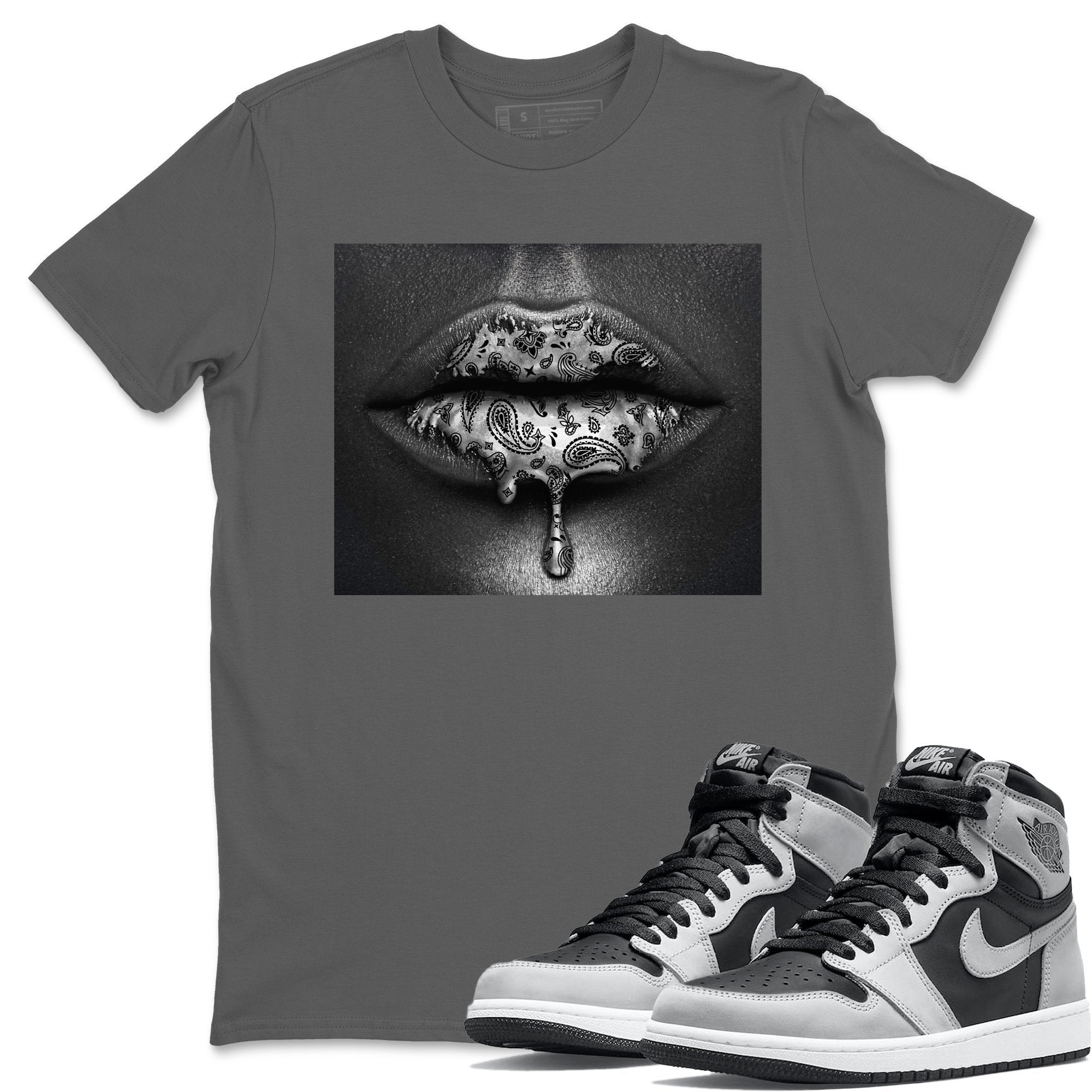 Bandana Lips Unisex Tops - Air Jordan 1 Shadow 2.0
