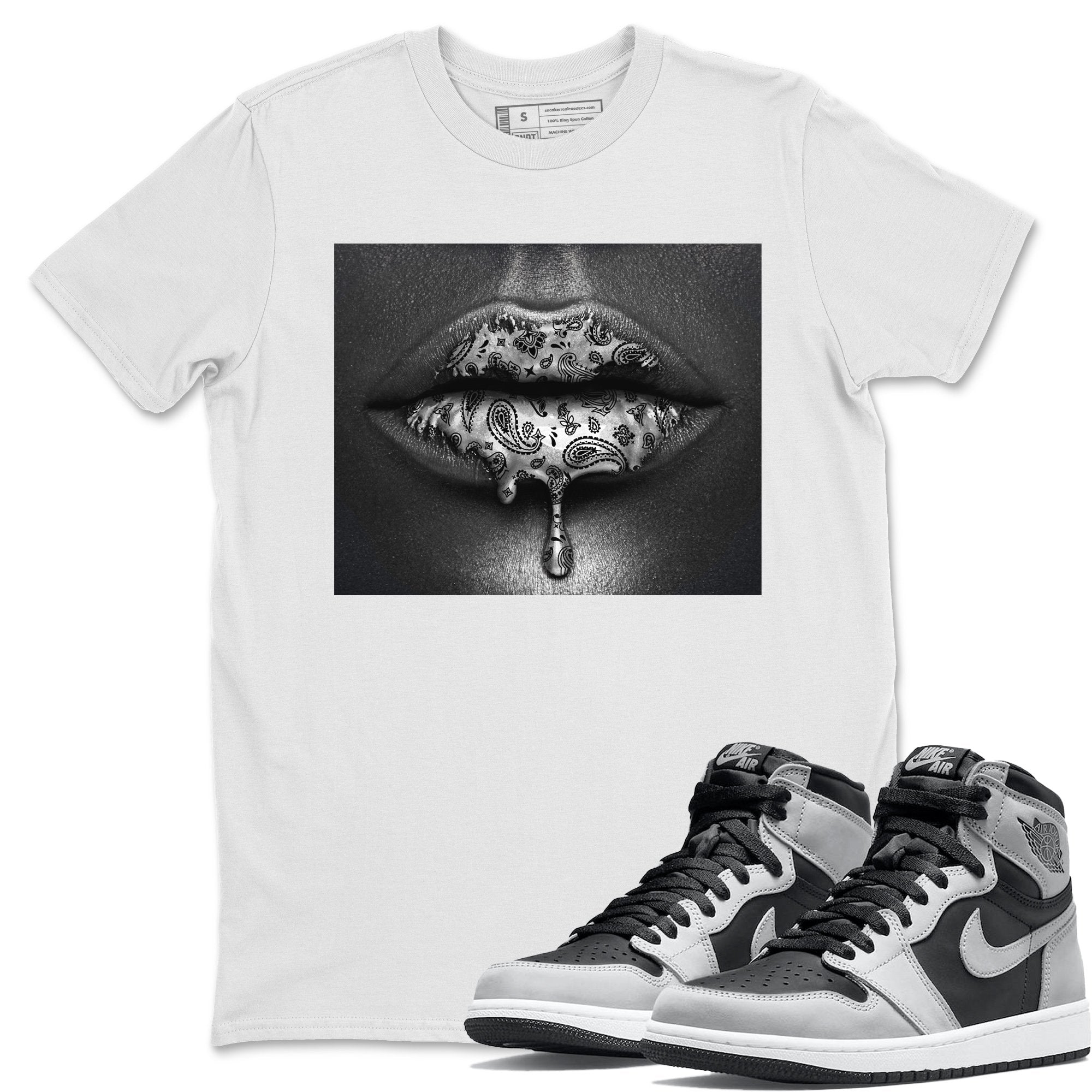 Bandana Lips Unisex Tops - Air Jordan 1 Shadow 2.0