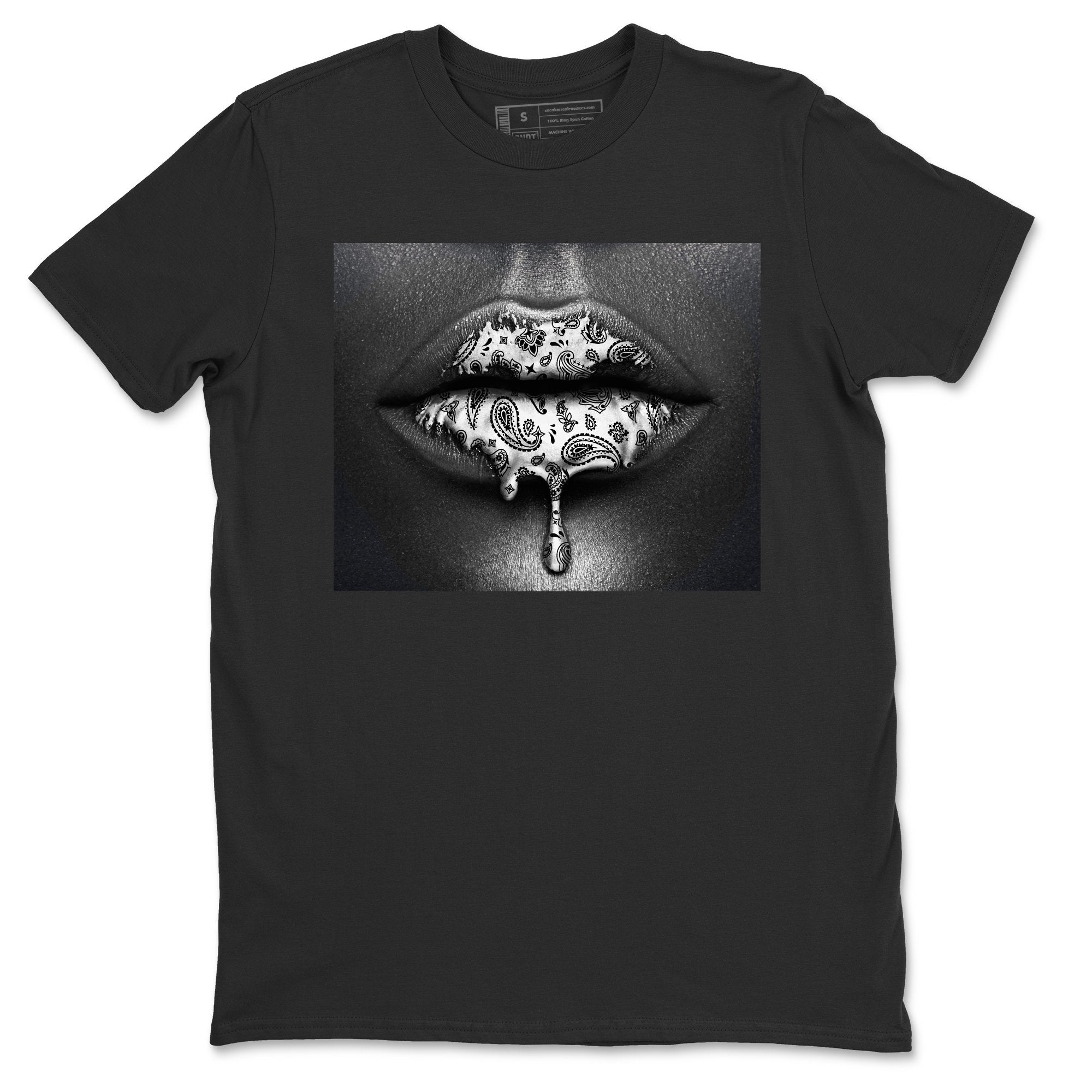 Bandana Lips Unisex Tops - Air Jordan 1 Silver Toe