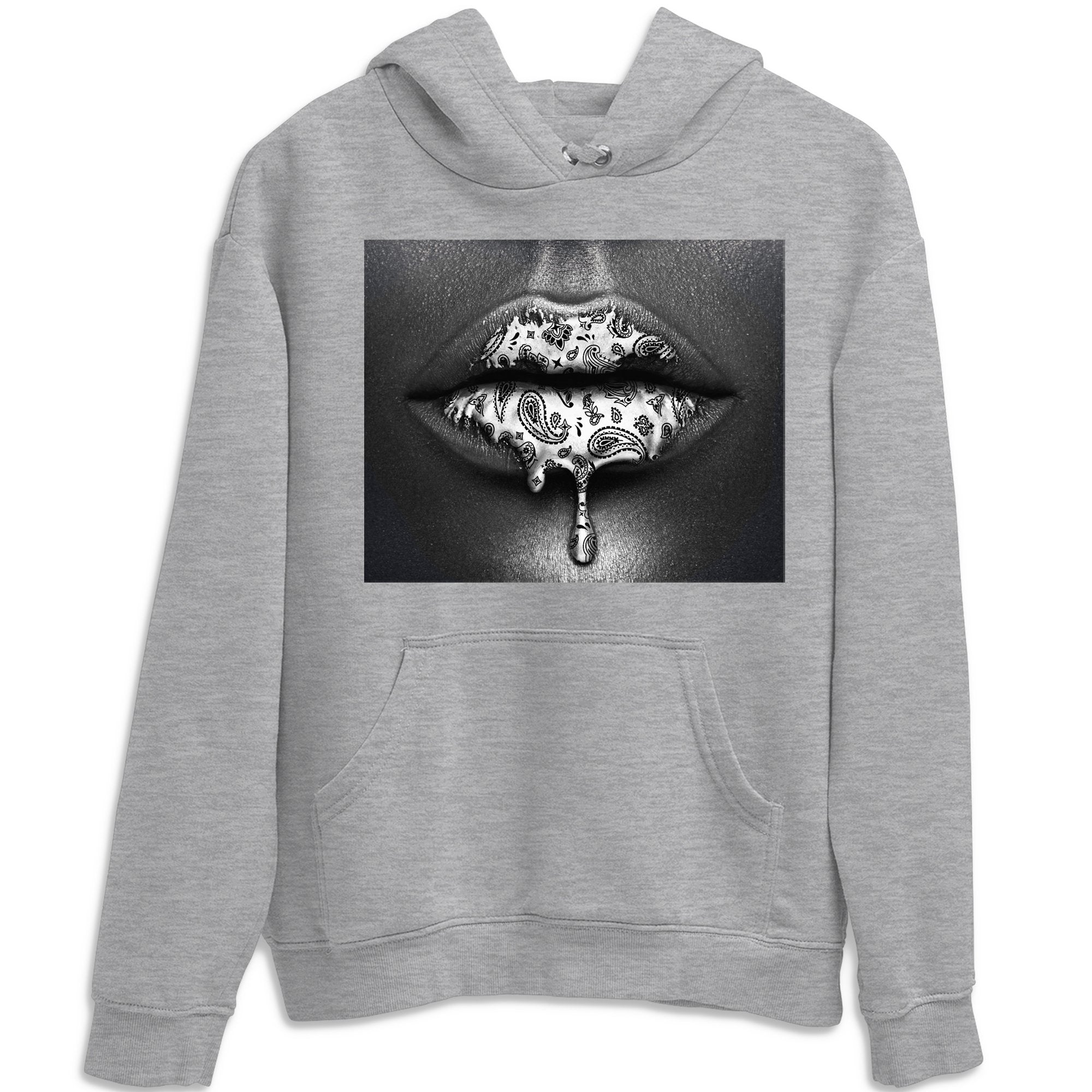 Bandana Lips Unisex Tops - Air Jordan 1 Silver Toe