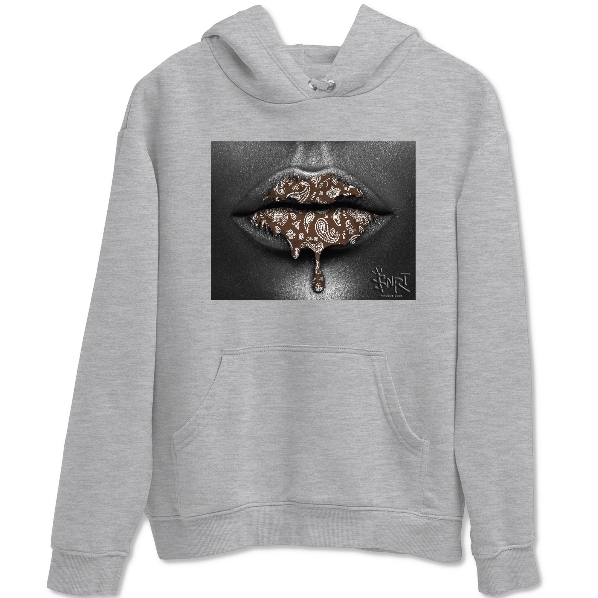 Bandana Lips snkmatch Tees - Air Jordan 12 Baroque Brown