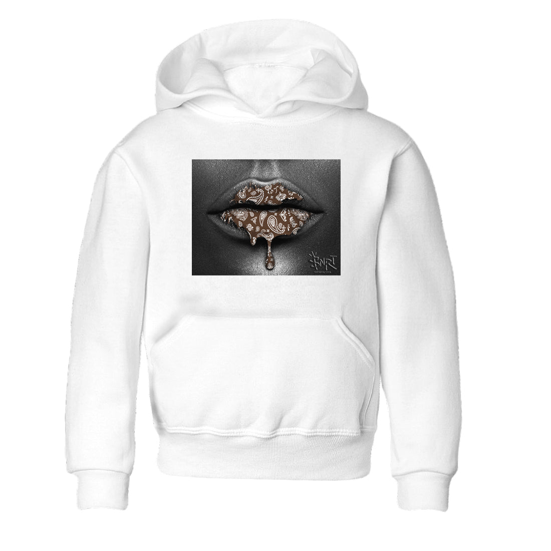 Bandana Lips snkmatch Tees Kids - Air Jordan 12 Baroque Brown