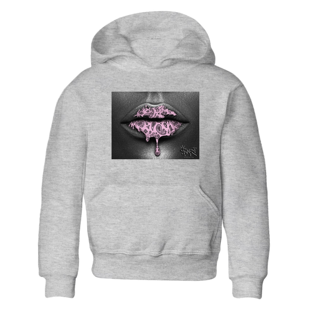 Bandana Lips snkmatch Tees Kids - Air Jordan 4 Orchid