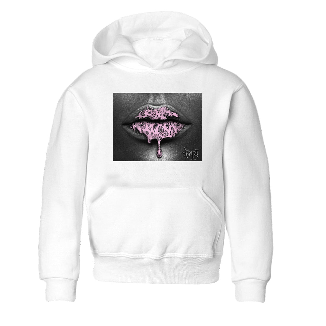 Bandana Lips snkmatch Tees Kids - Air Jordan 4 Orchid