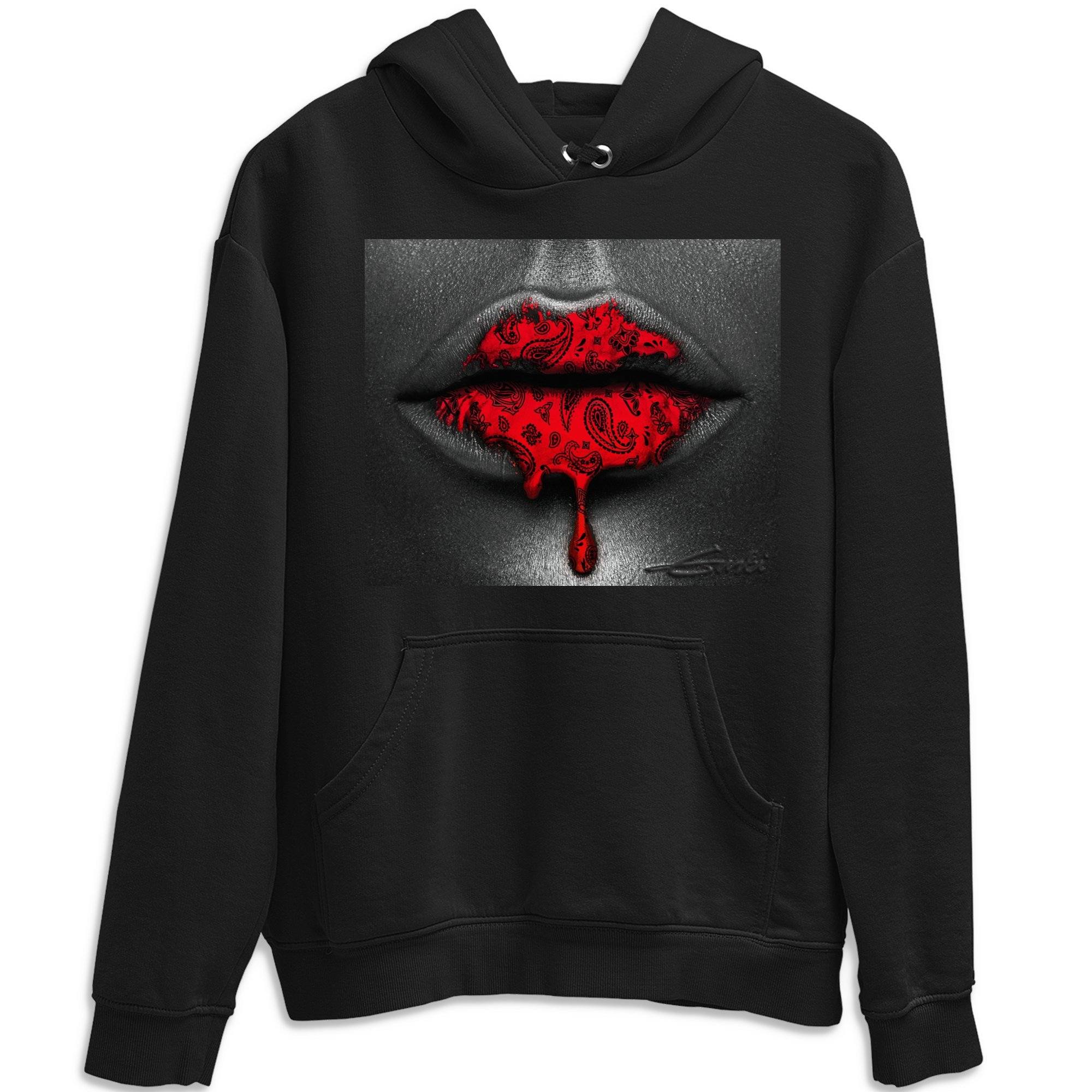 Bandana Lips Unisex Tops - Air Jordan 5 Raging Bull