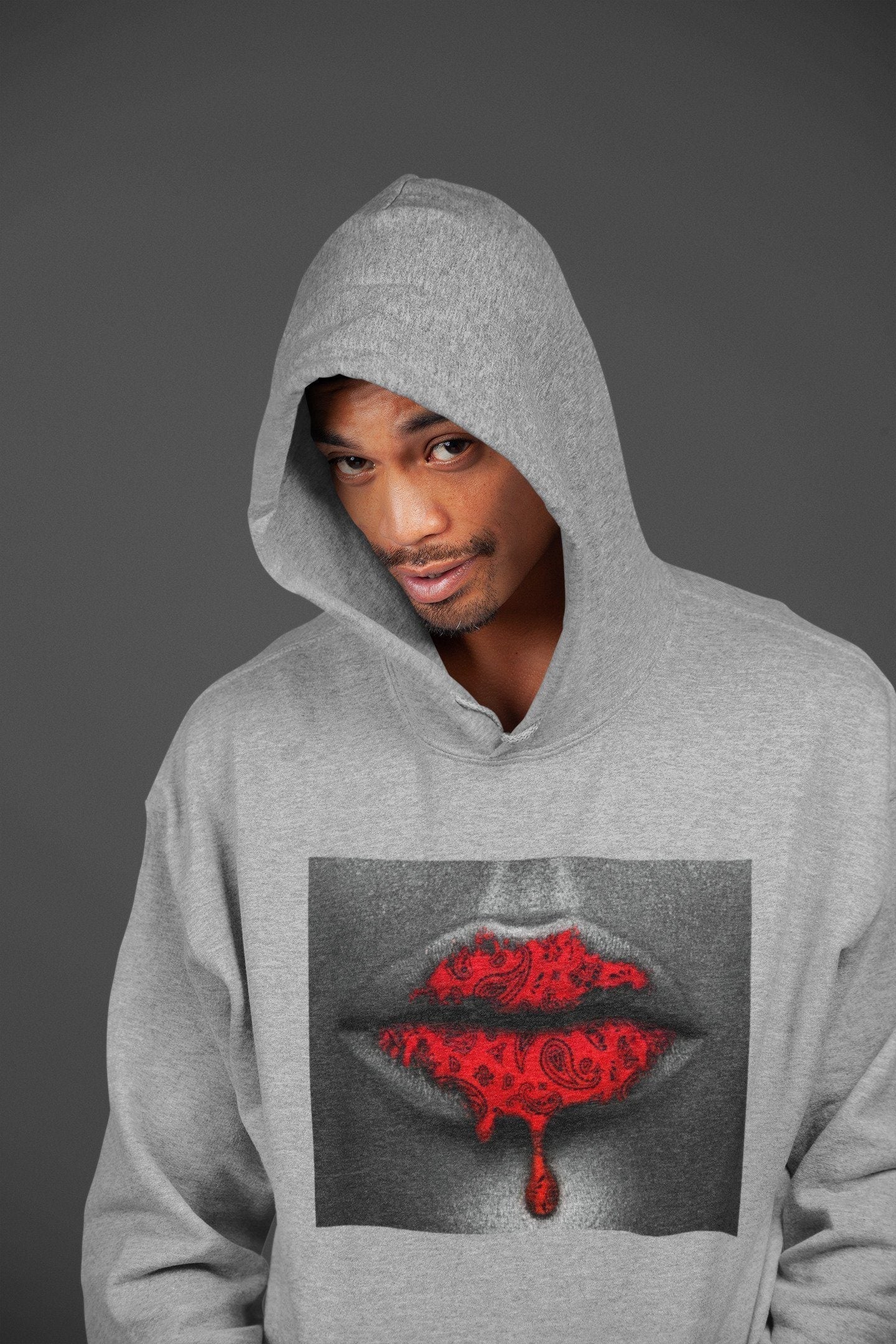 Bandana Lips Unisex Tops - Air Jordan 5 Raging Bull