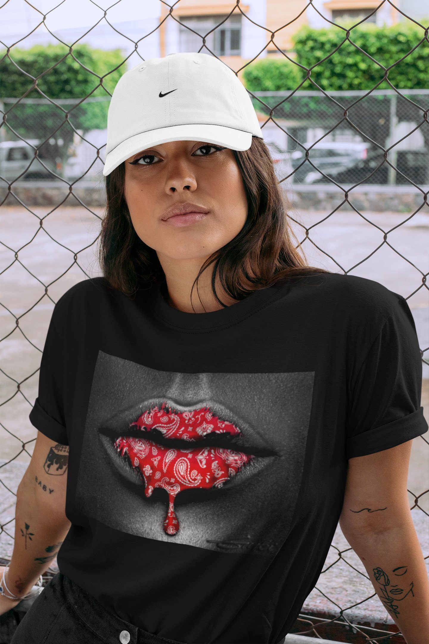 Bandana Lips Unisex Tops - Air Jordan 1 Chicago