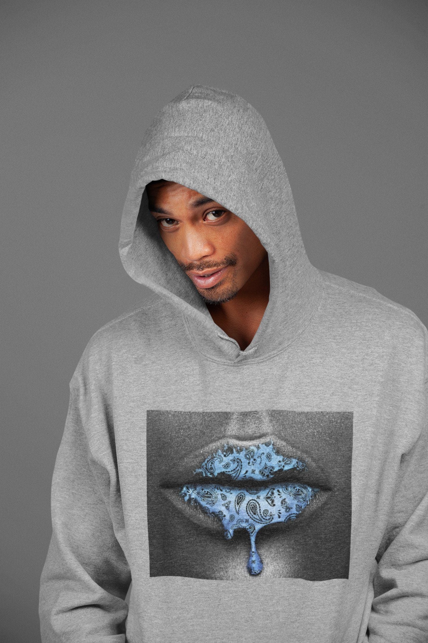Bandana Lips Unisex Tops - Air Jordan 1 University Blue