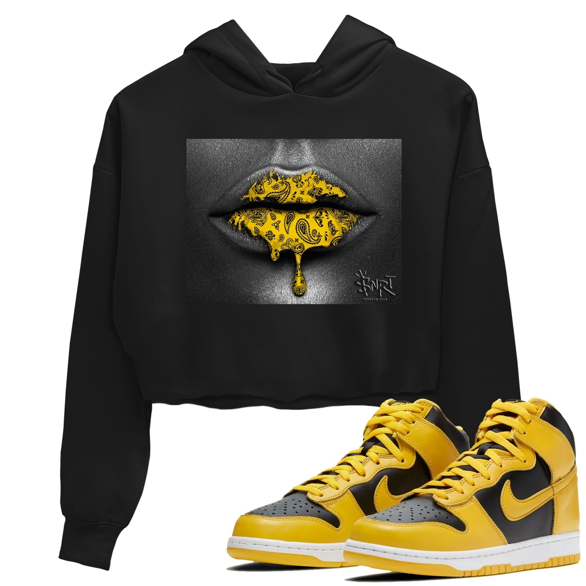 Bandana Lips snkmatch Women's Top - Dunk High Pollen