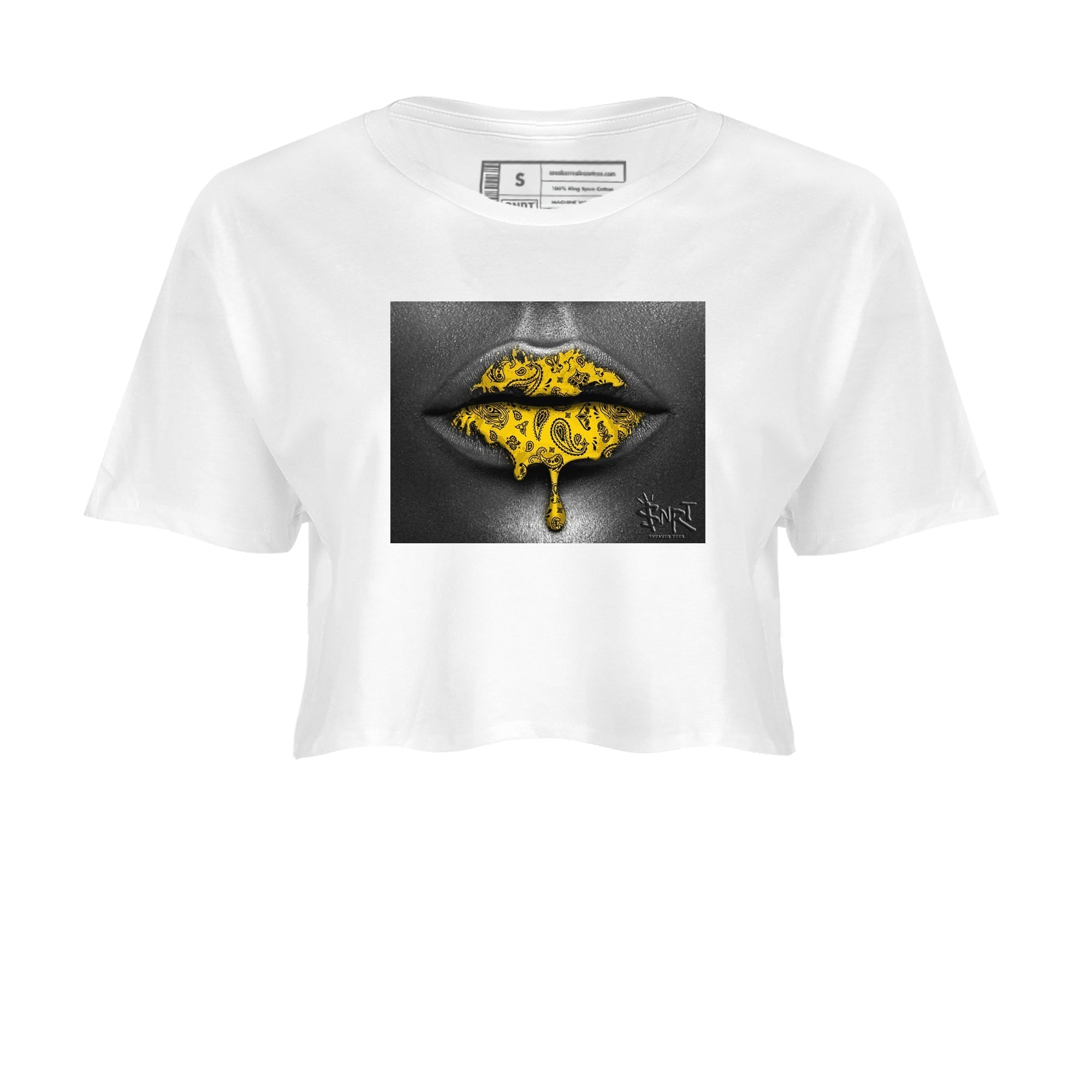 Bandana Lips snkmatch Women's Top - Dunk High Pollen
