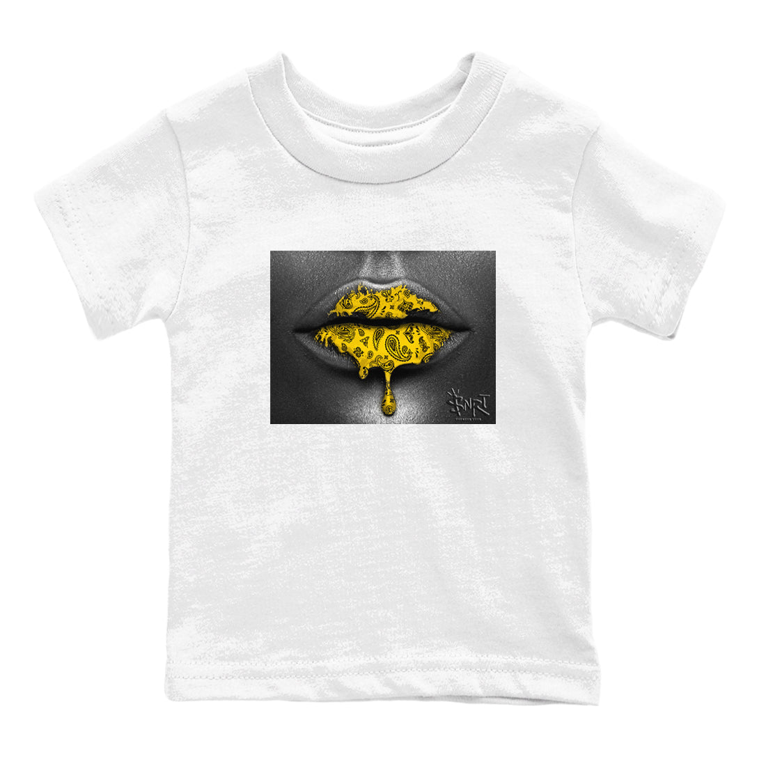Bandana Lips snkmatch Tees Kids - Dunk High Pollen