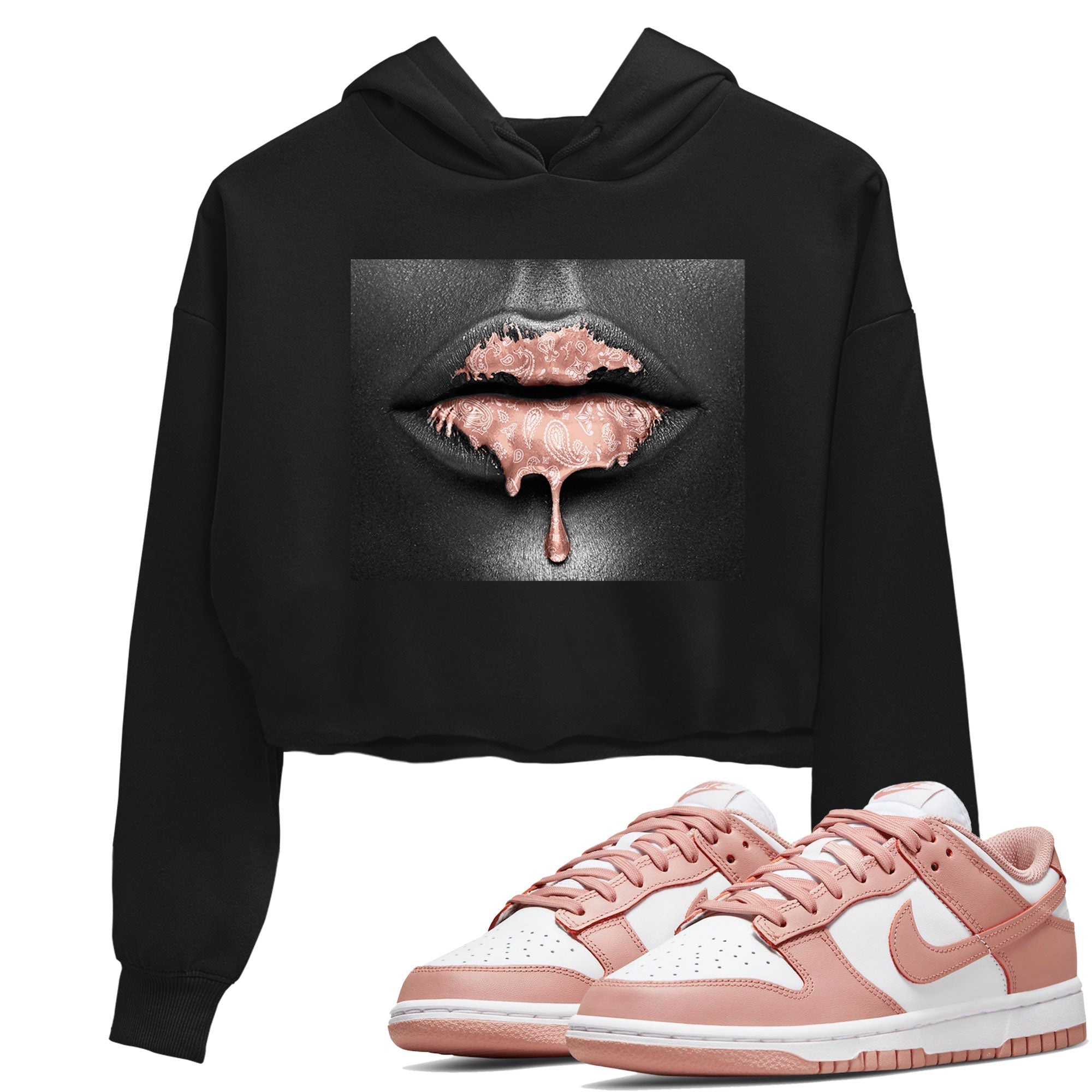 Bandana Lips snkmatch Women's Top - Dunk Rose Whisper