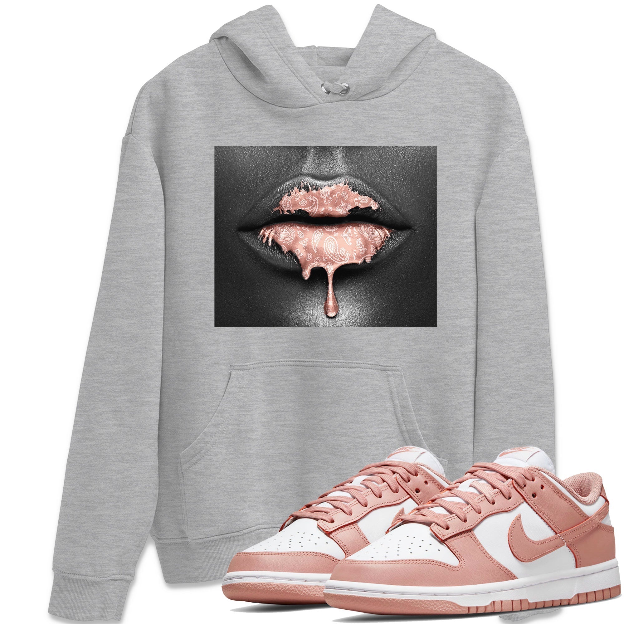 Bandana Lips snkmatch Tee - Dunk Rose Whisper