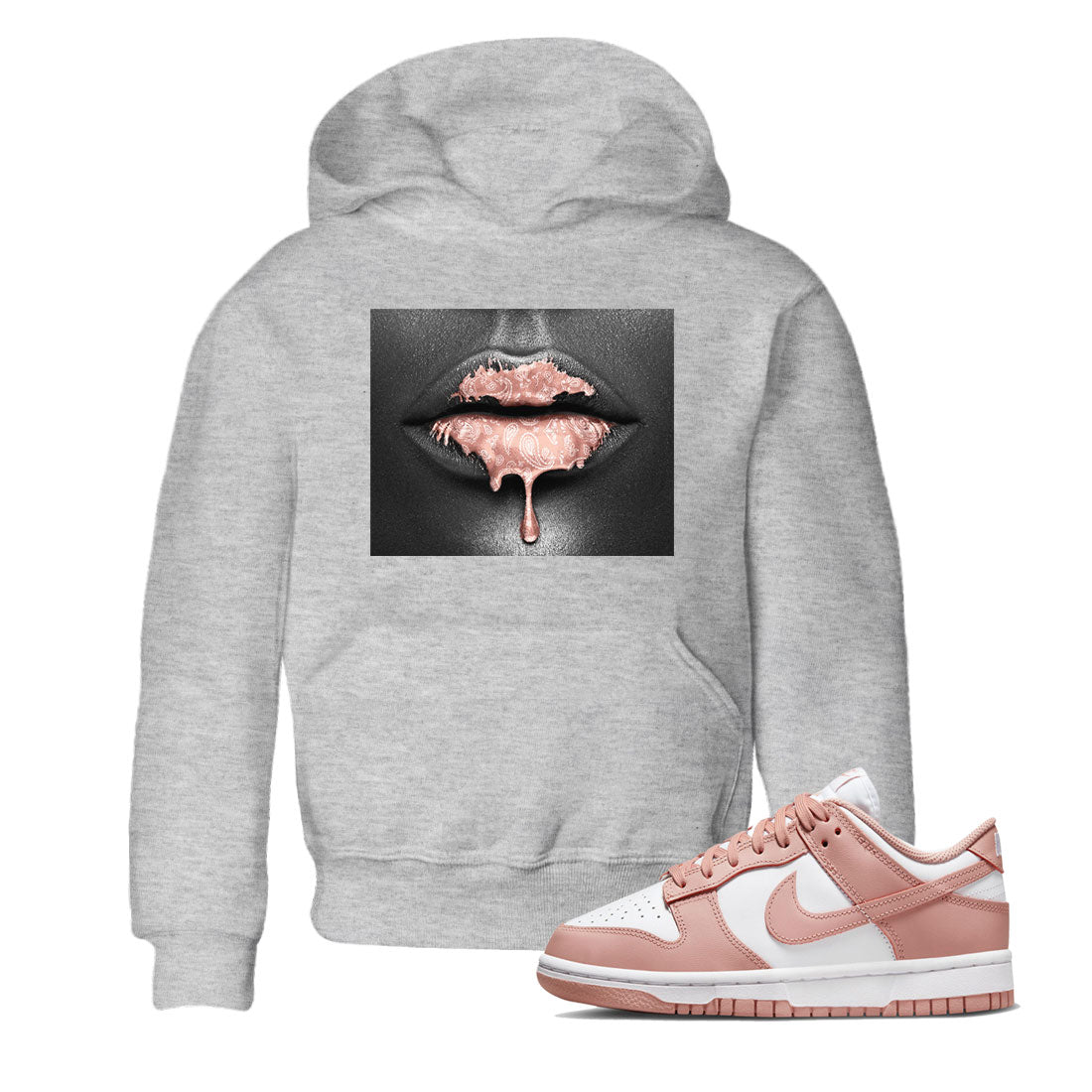 Bandana Lips snkmatch Tee Kids - Dunk Rose Whisper