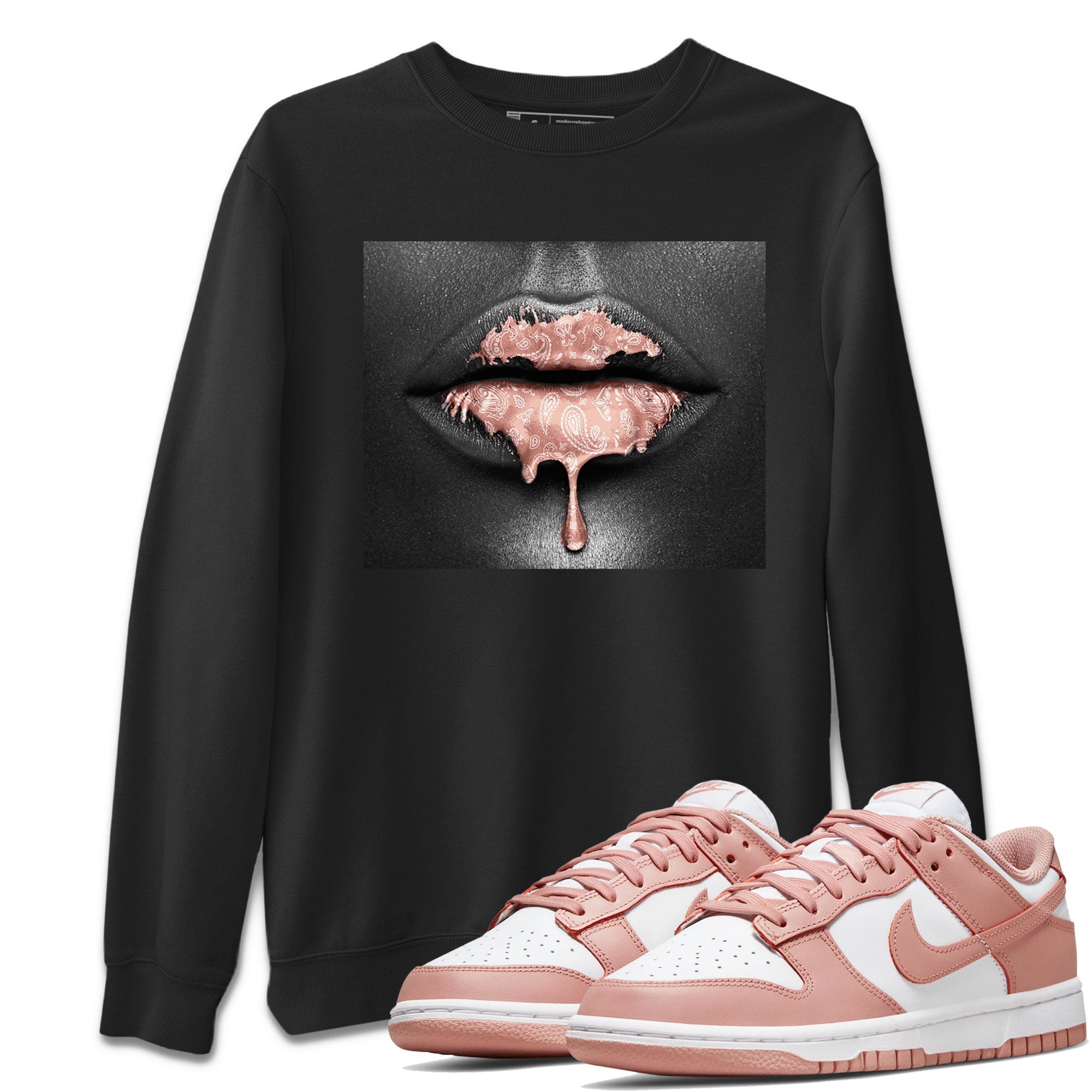 Bandana Lips snkmatch Tee - Dunk Rose Whisper