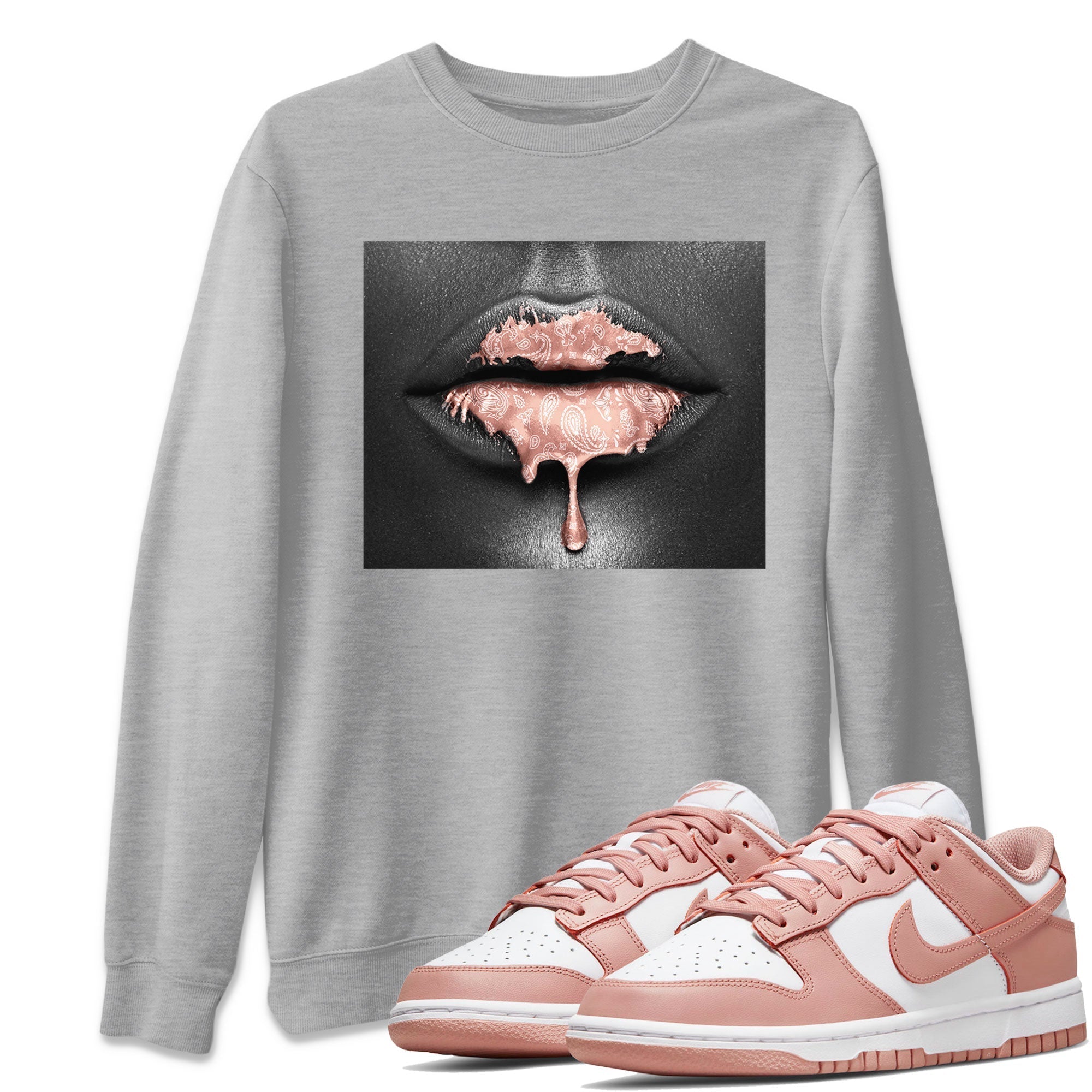Bandana Lips snkmatch Tee - Dunk Rose Whisper