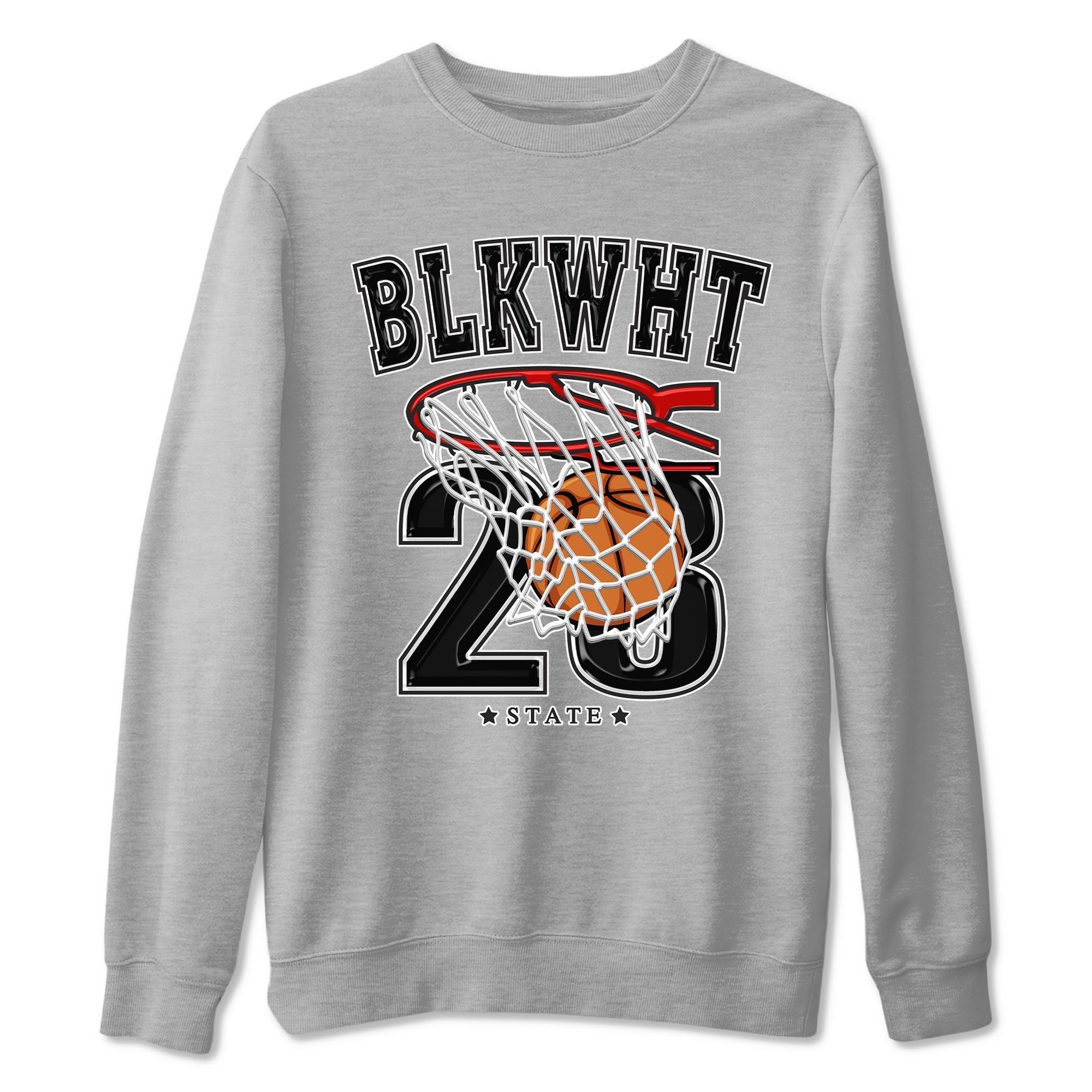 Basketball snkmatch Tees - Air Jordan 1 Black White