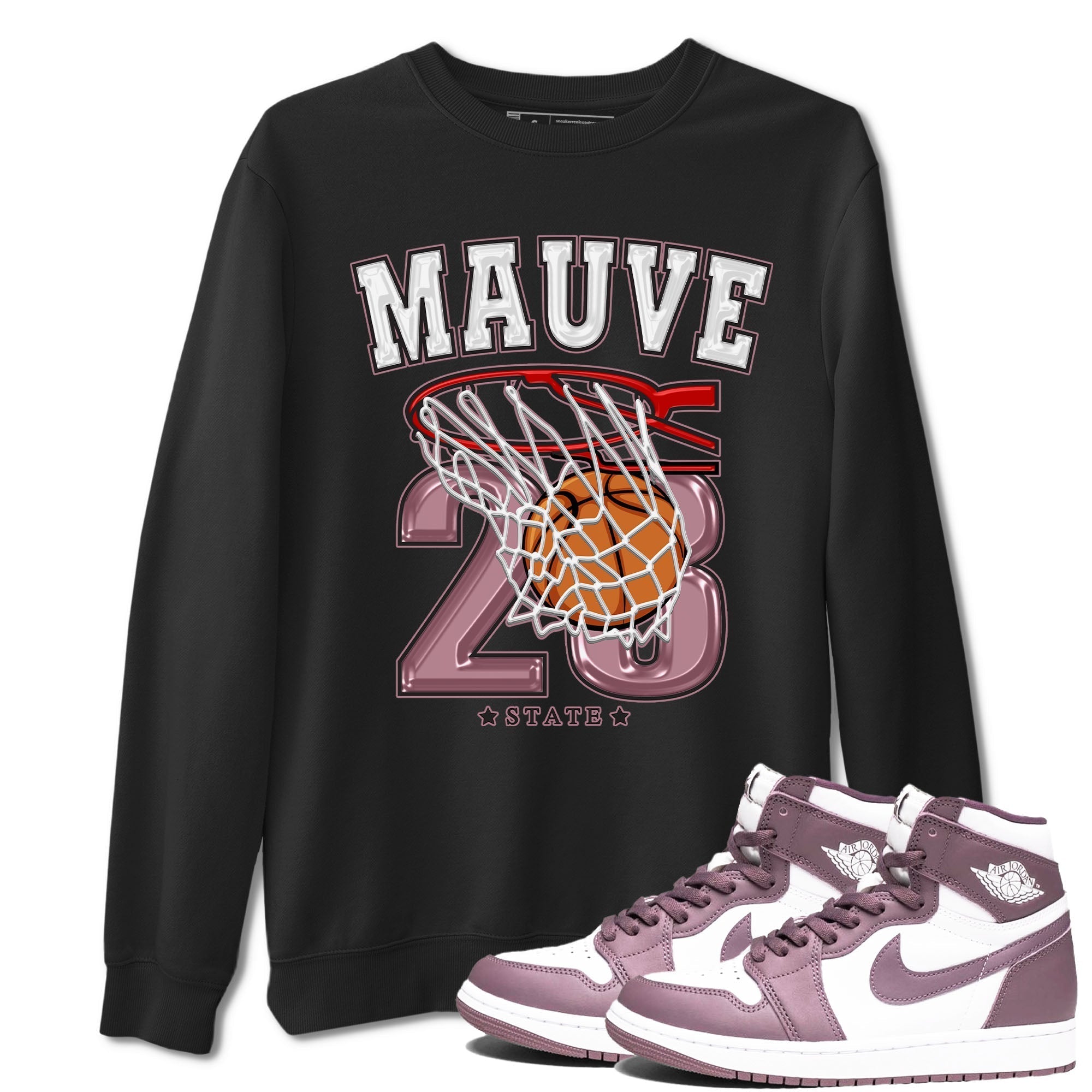 Basketball snkmatch Tee - Air Jordan 1 Mauve