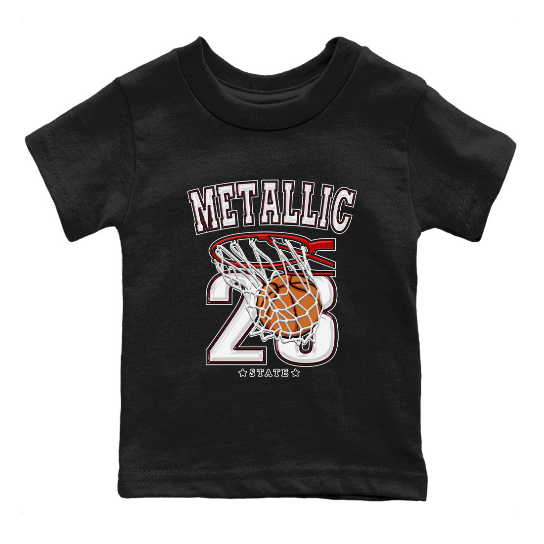 Basketball snkmatch Tees Kids - Air Jordan 1 Metallic Burgundy