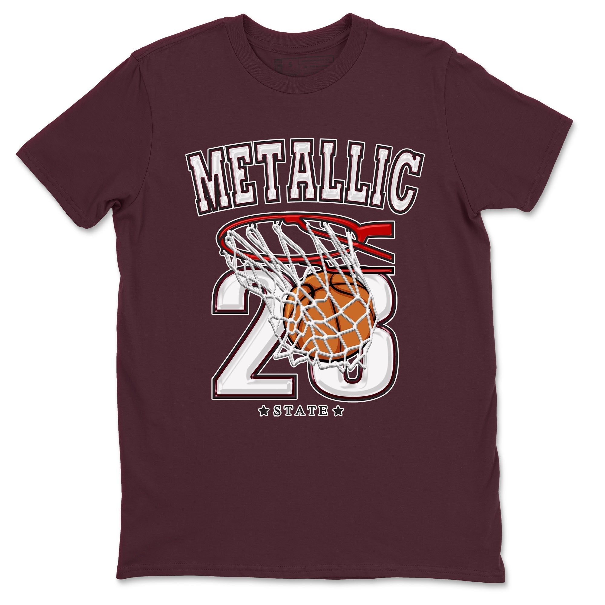 Basketball snkmatch Tees - Air Jordan 1 Metallic Burgundy
