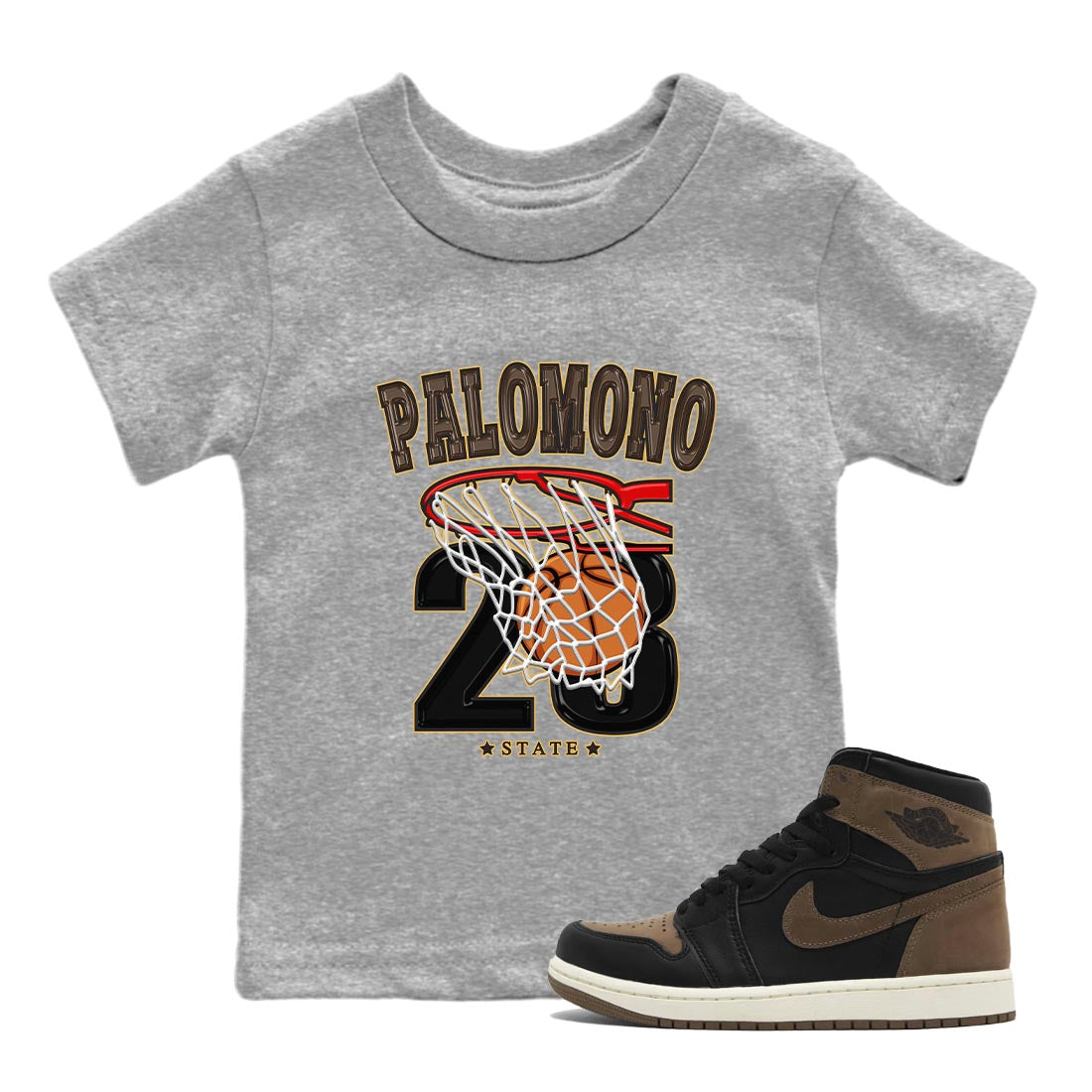 Basketball snkmatch Tee Kids - Air Jordan 1 Palomino
