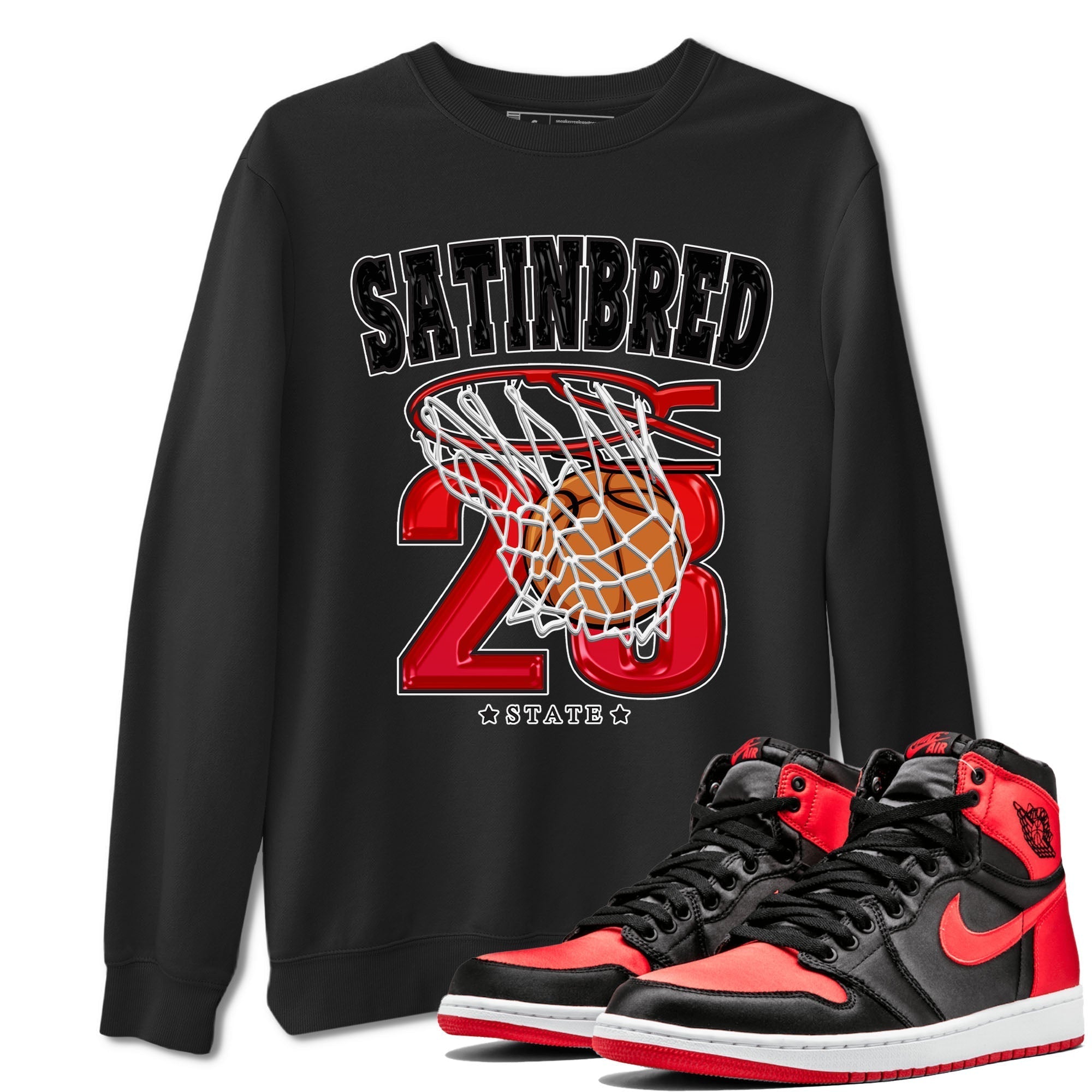 Basketball snkmatch Tee - Air Jordan 1 Satin Bred